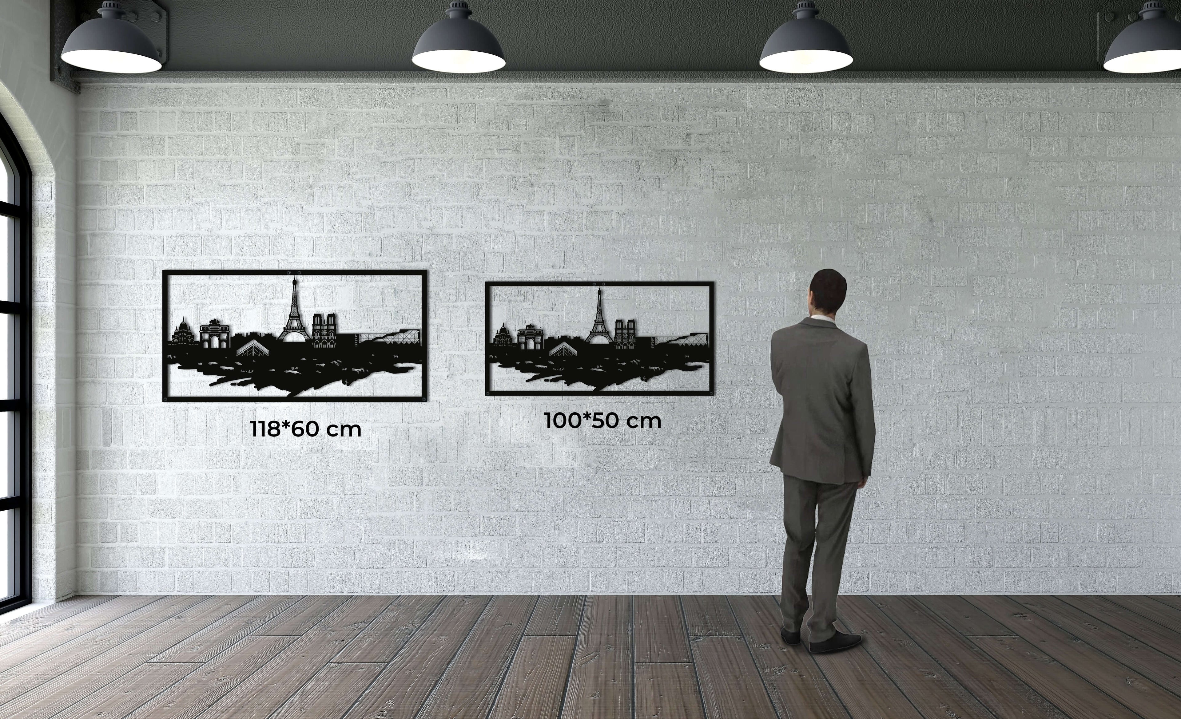 Paris Skyline Metal Wall Art