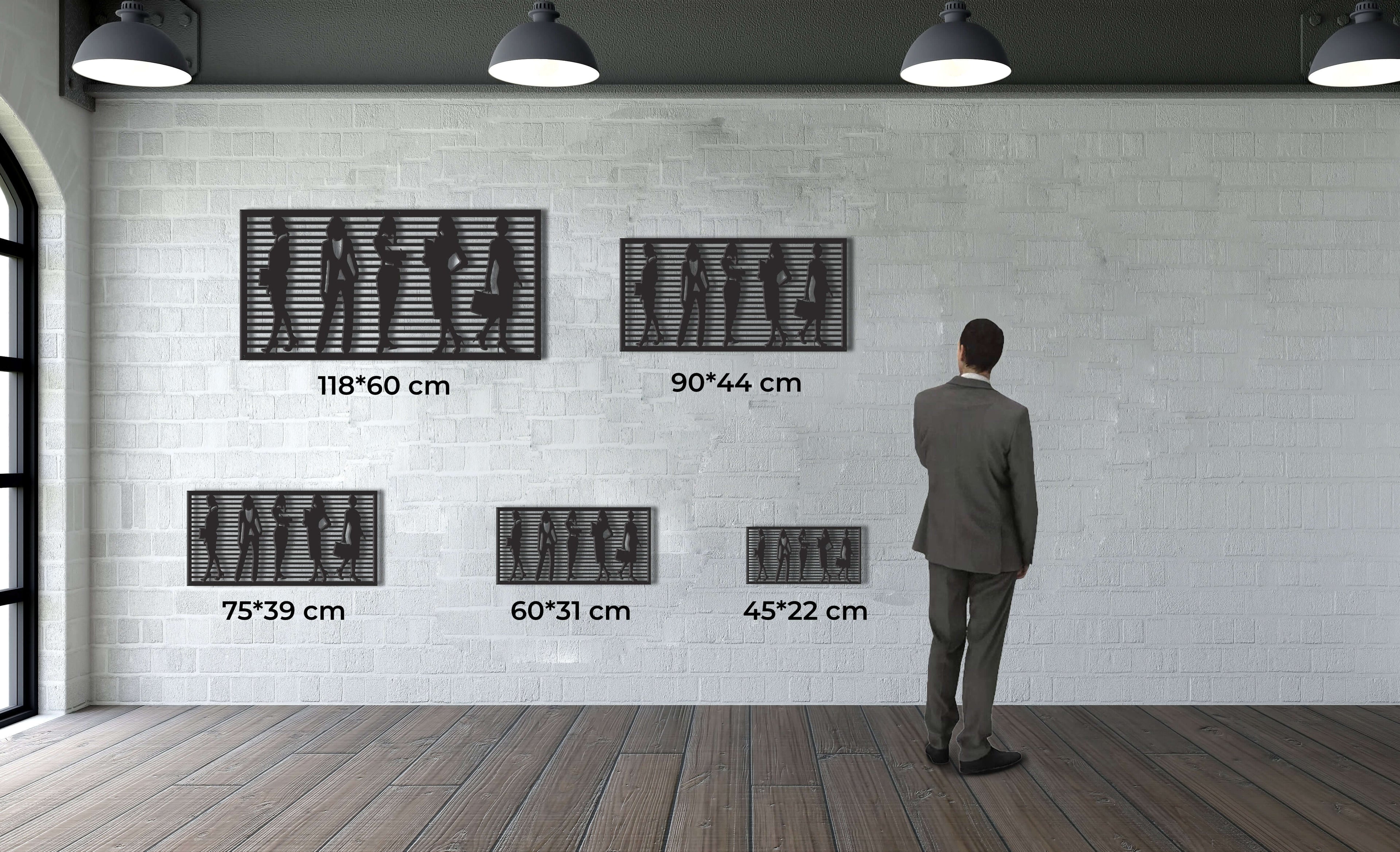 Women Fashion Metal Wall Art