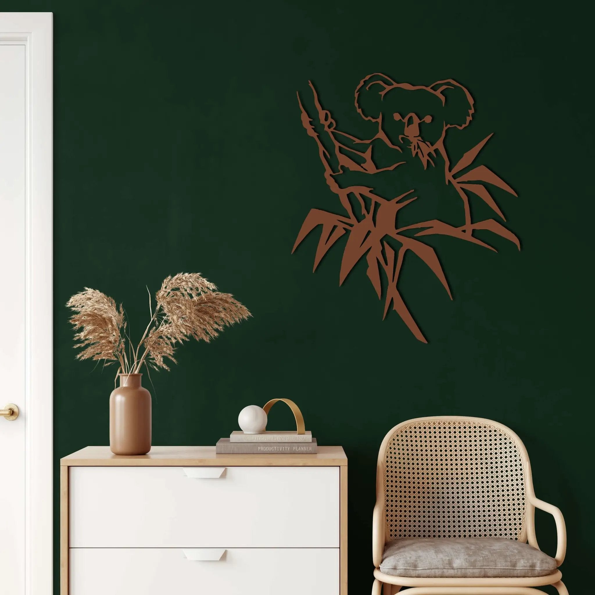 Koala Bear Metal Wall Art
