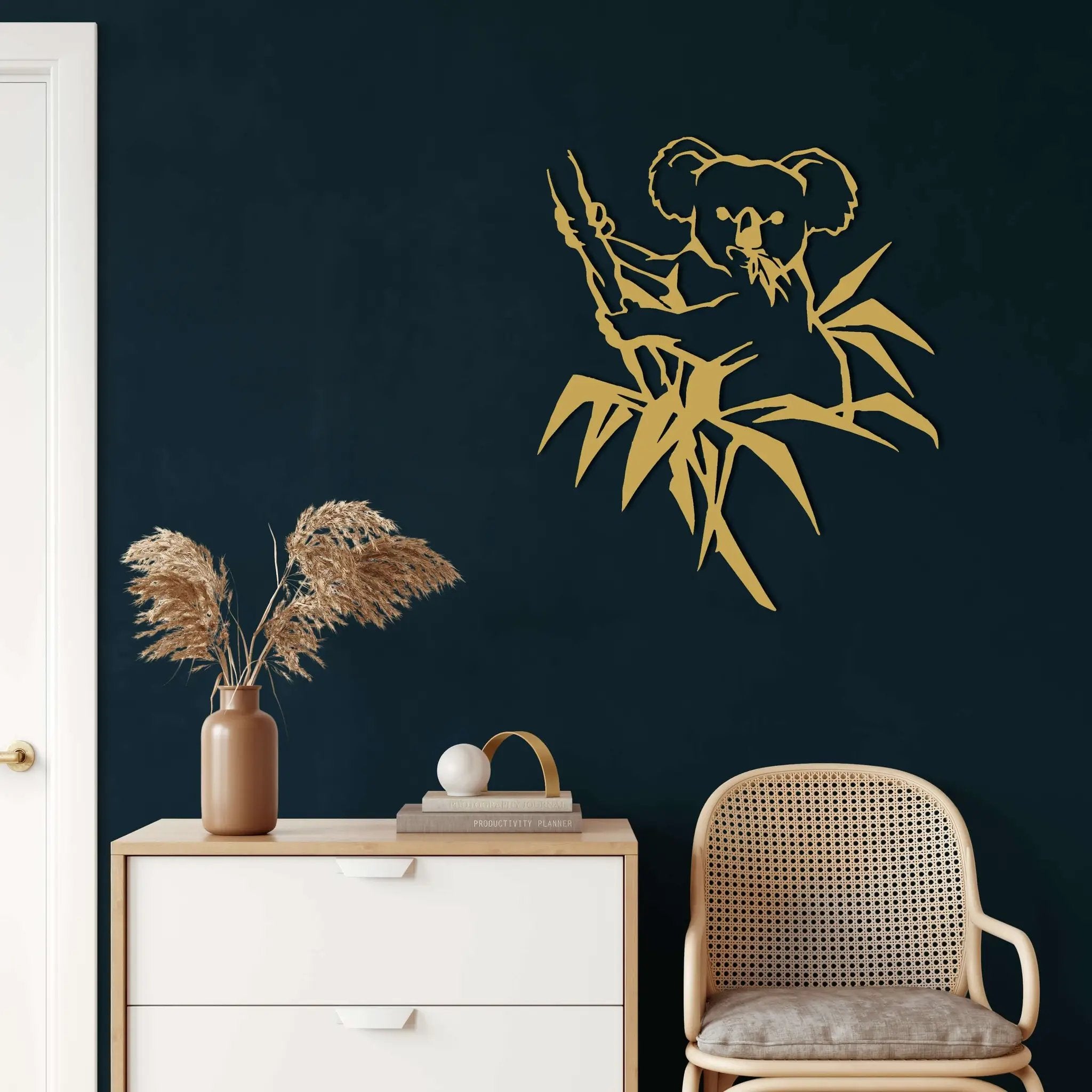 Koala Bear Metal Wall Art