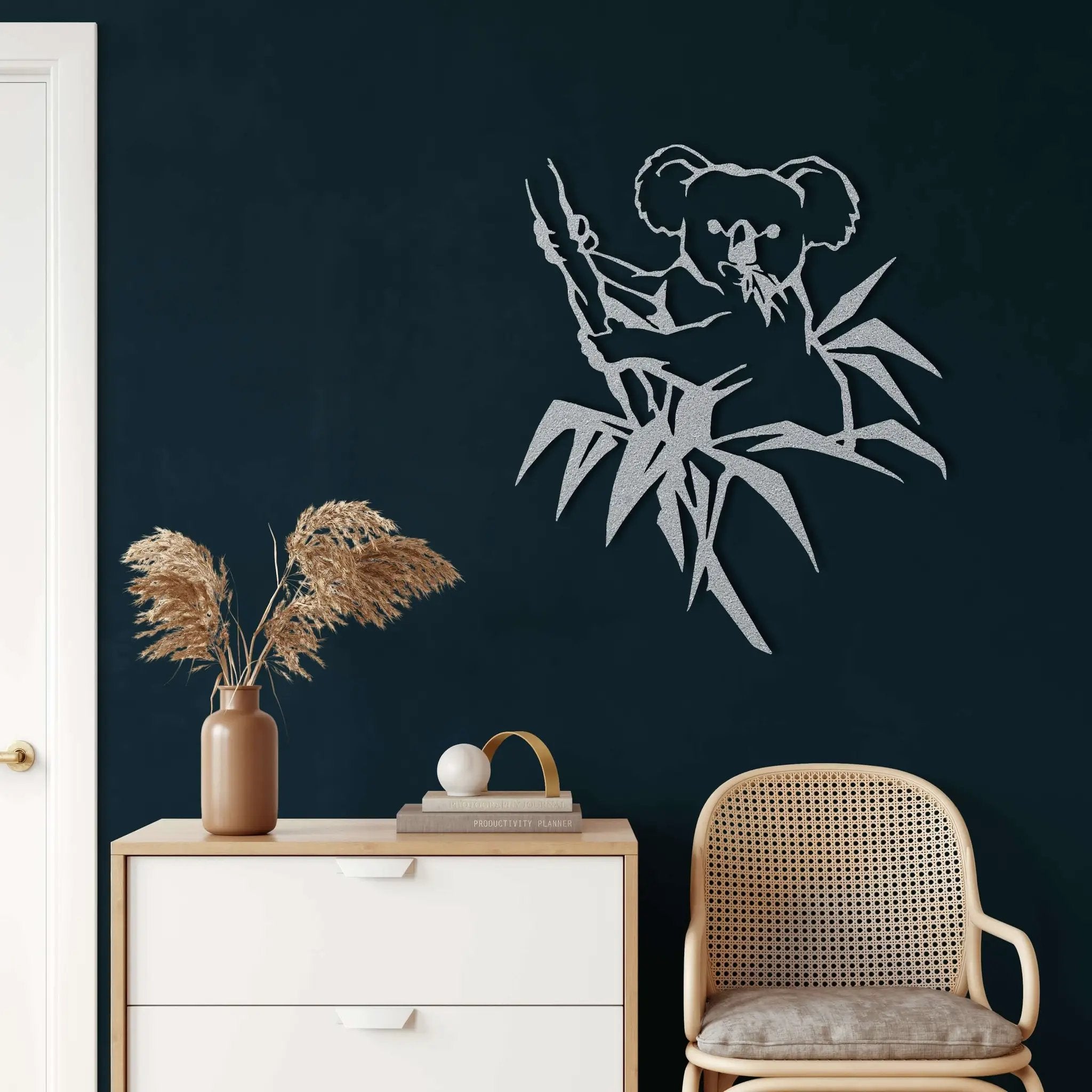 Koala Bear Metal Wall Art