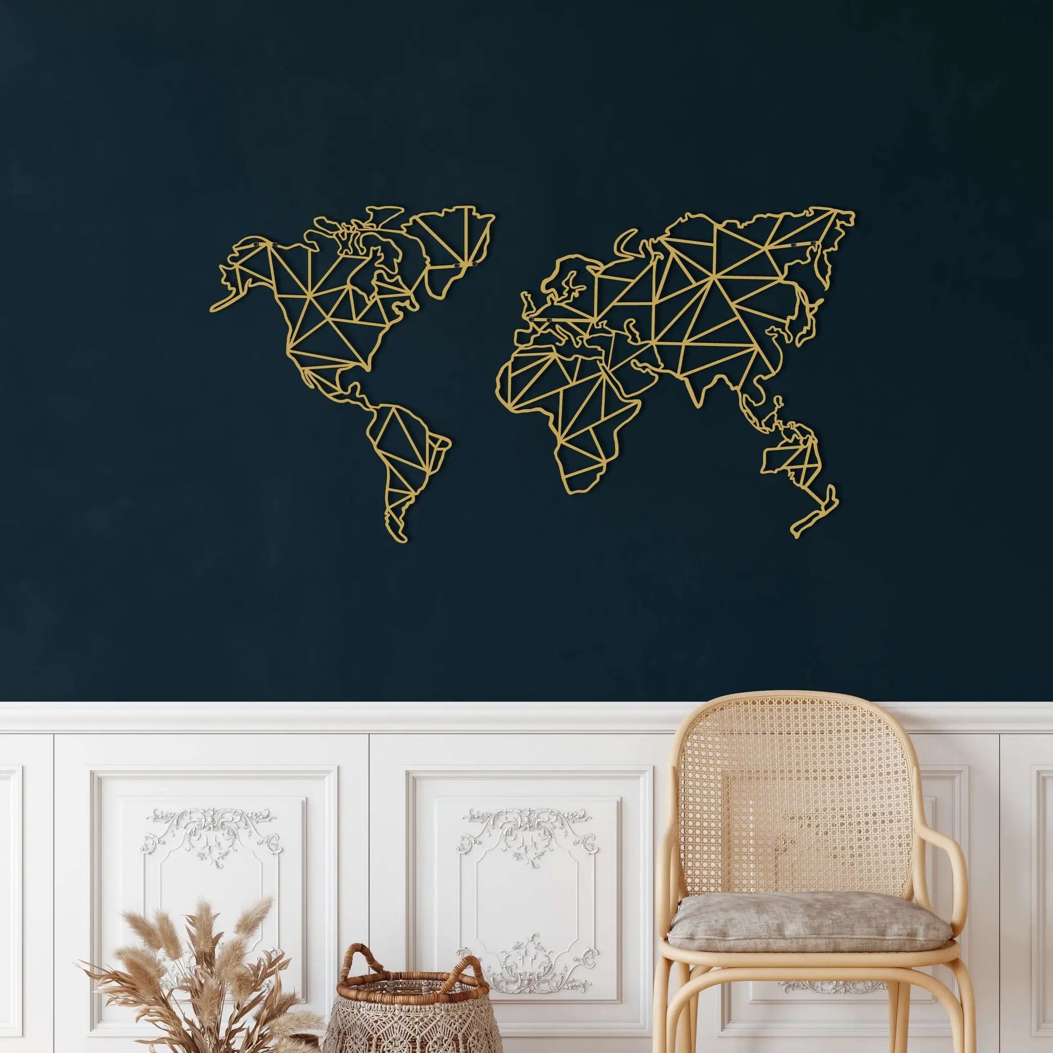 Geometric World Map