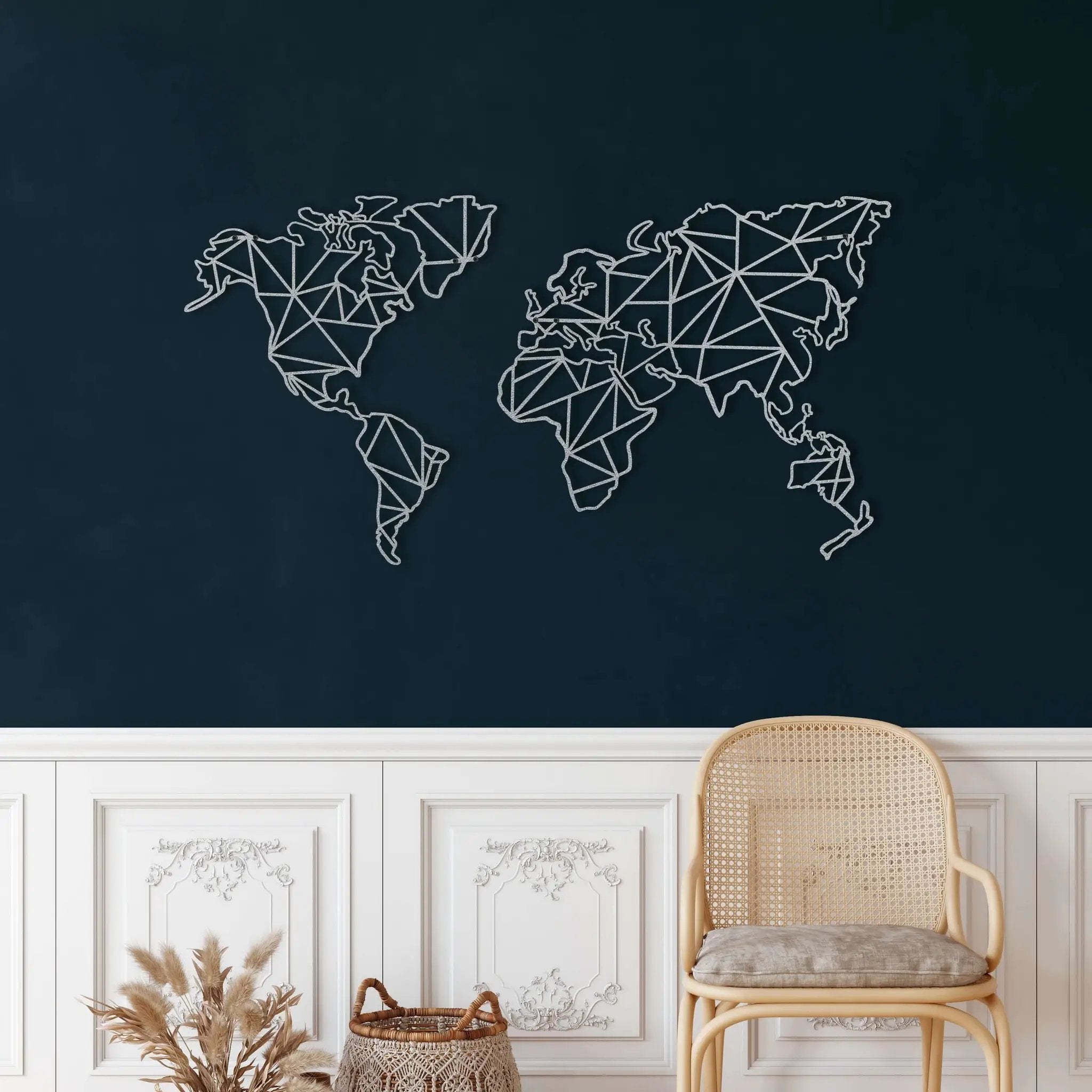 Geometric World Map