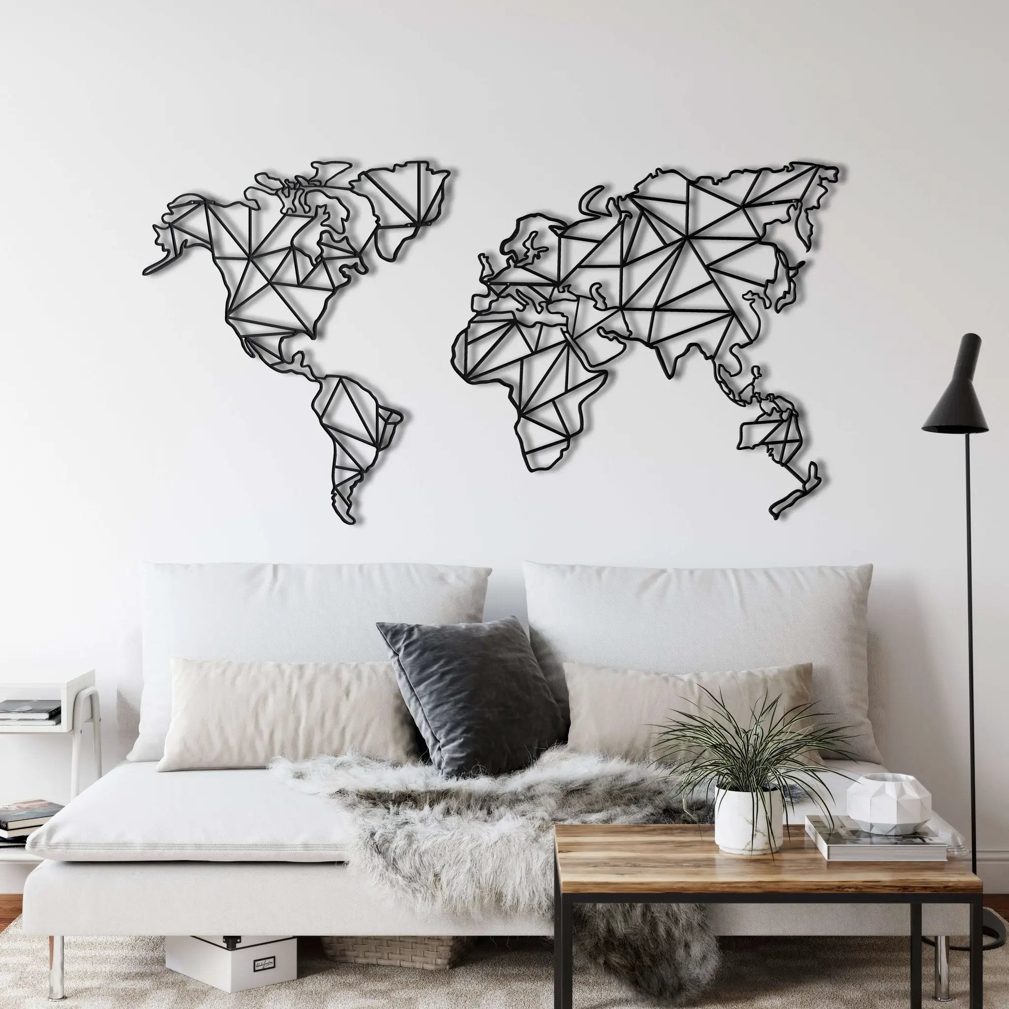 Geometric World Map