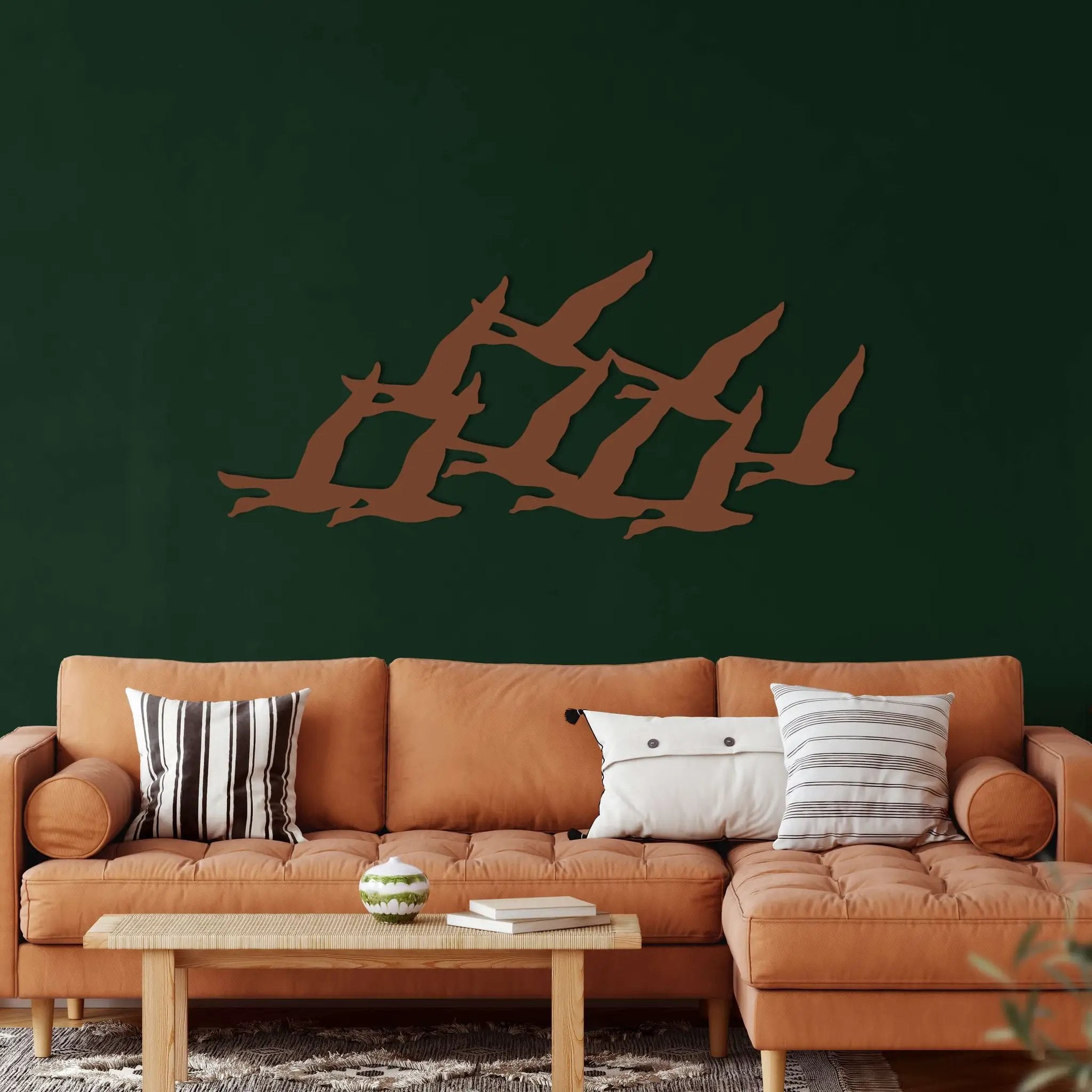 Geese Flock Metal Wall Art