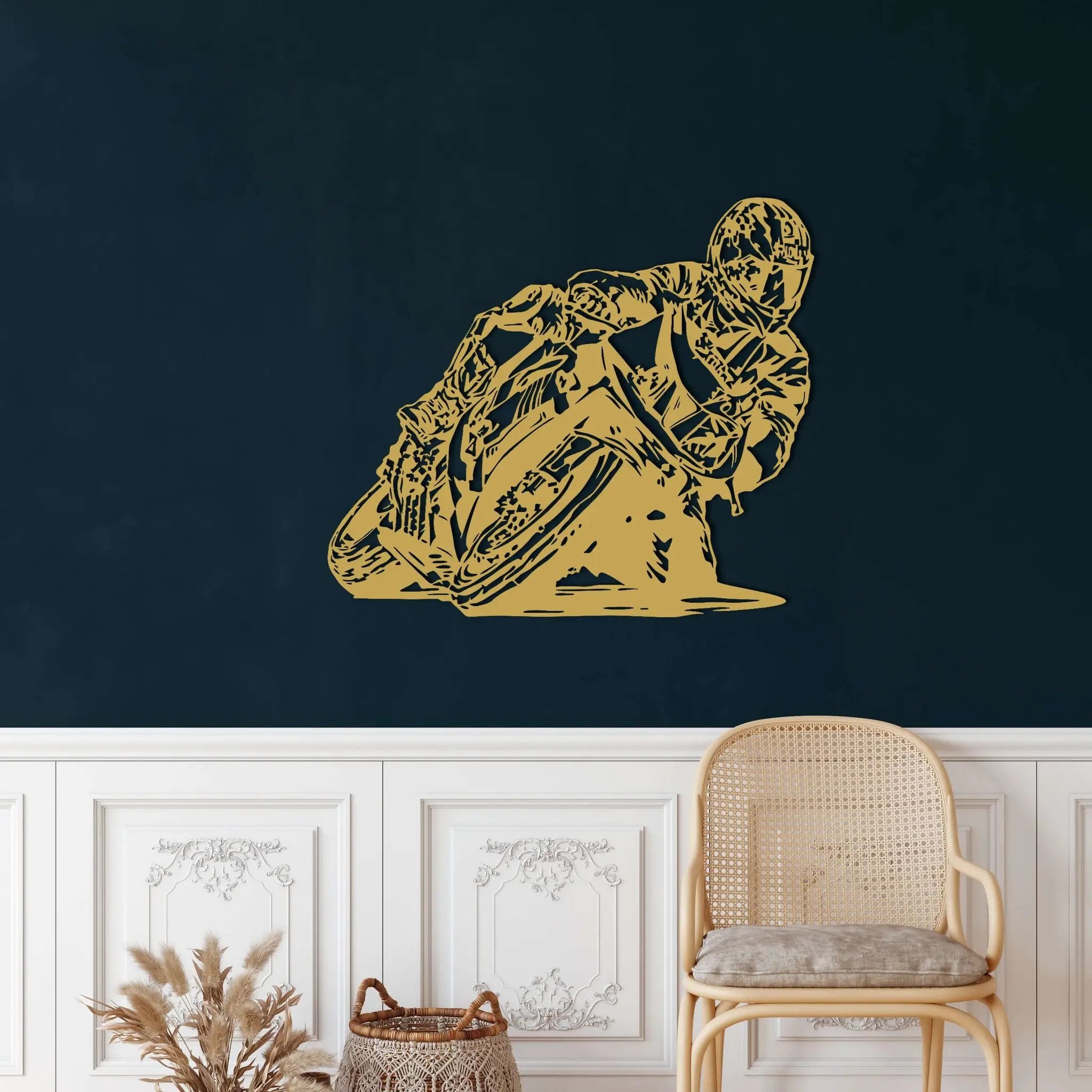 Motorcycle Race Metal Wall Art
