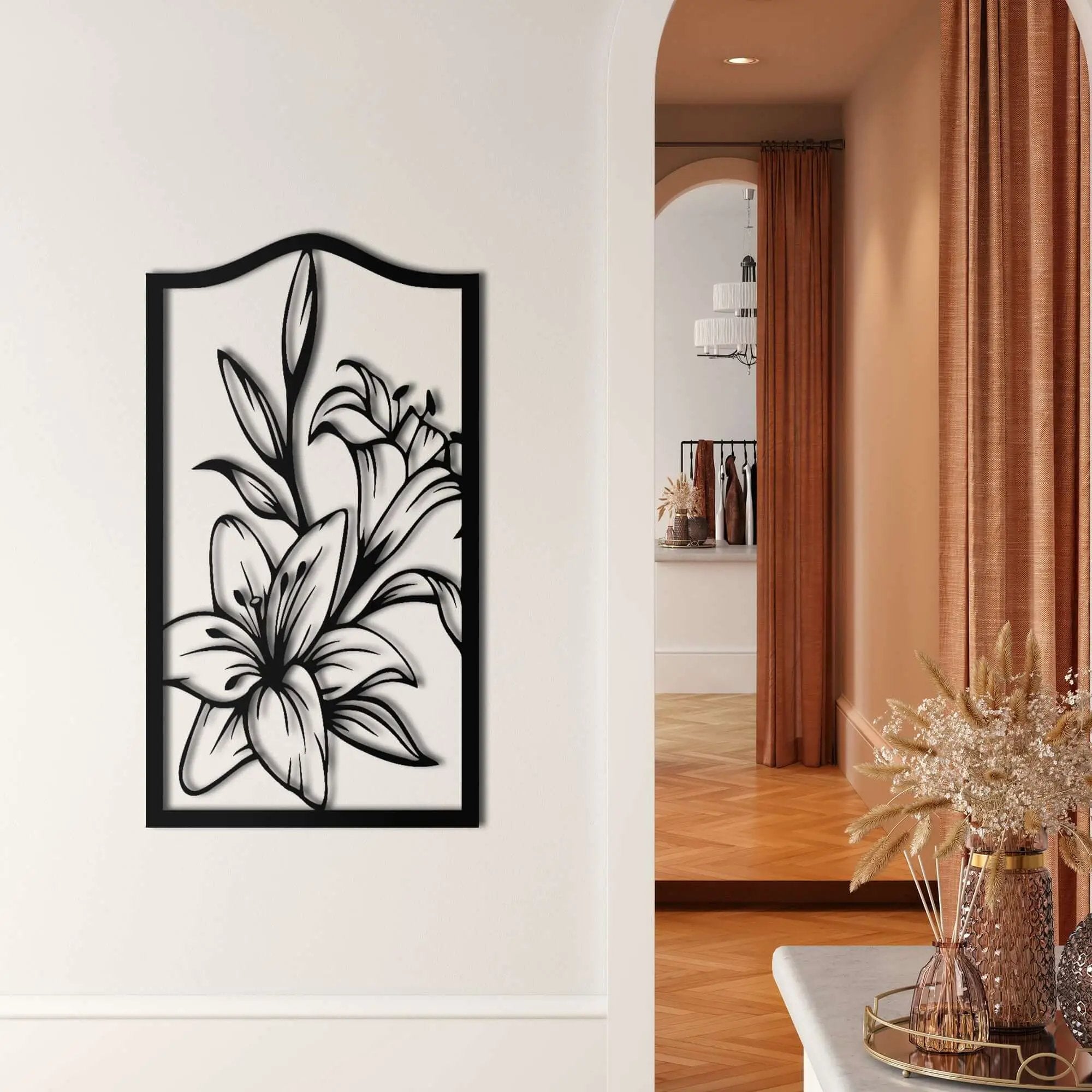 Flower Metal Wall Art