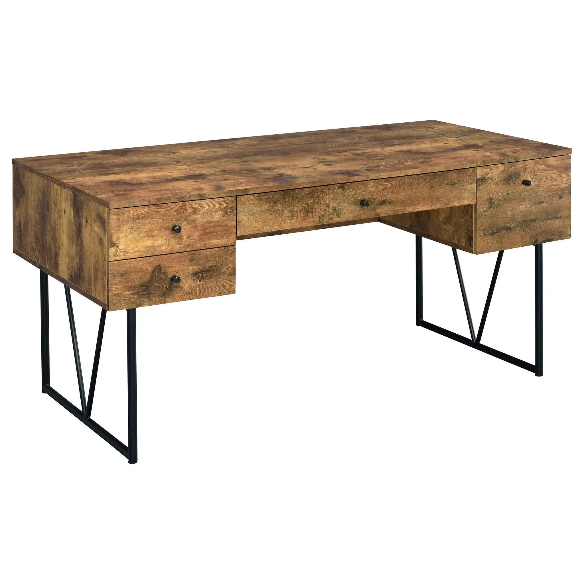 Sonoma Rustic Nutmeg 4-Drawer Writing Desk