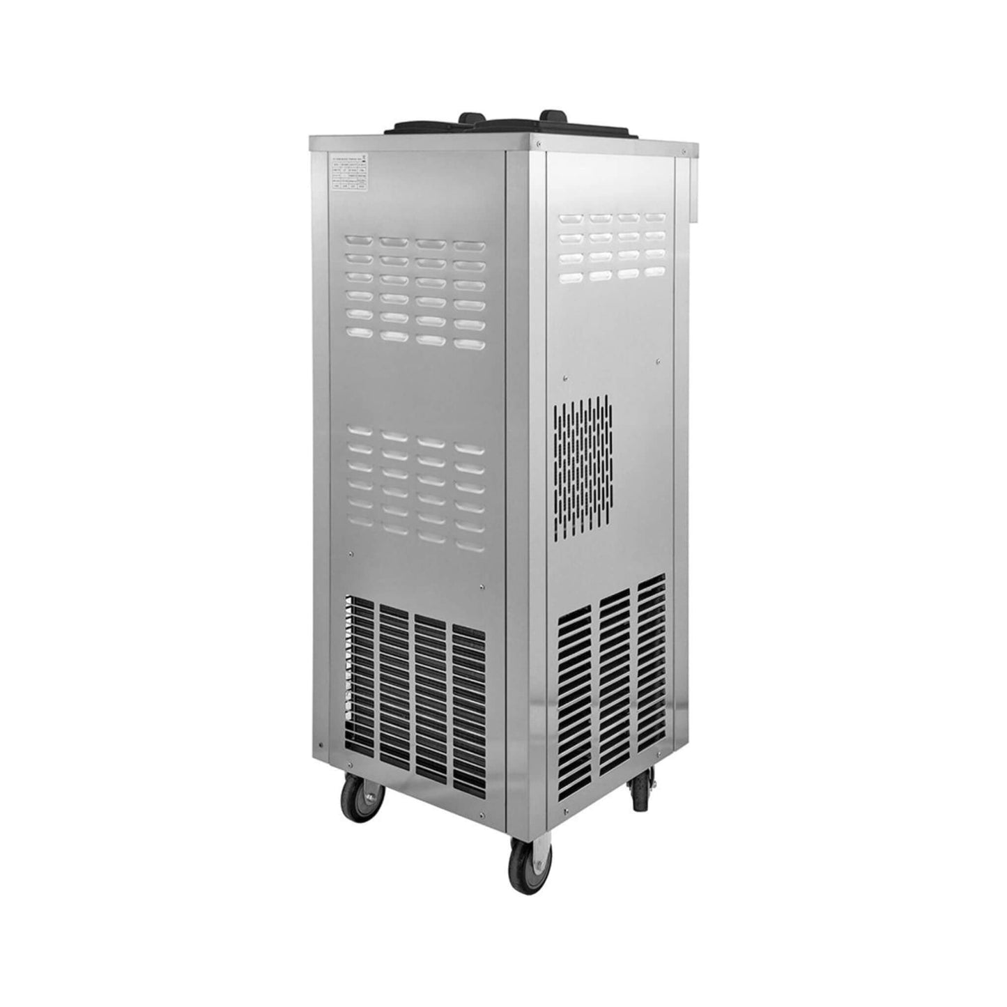 53" Freestanding 3-Flavors Commercial Soft Serve Yogurt Ice Cream Machine Maker With Auto Clean (SAK74031)