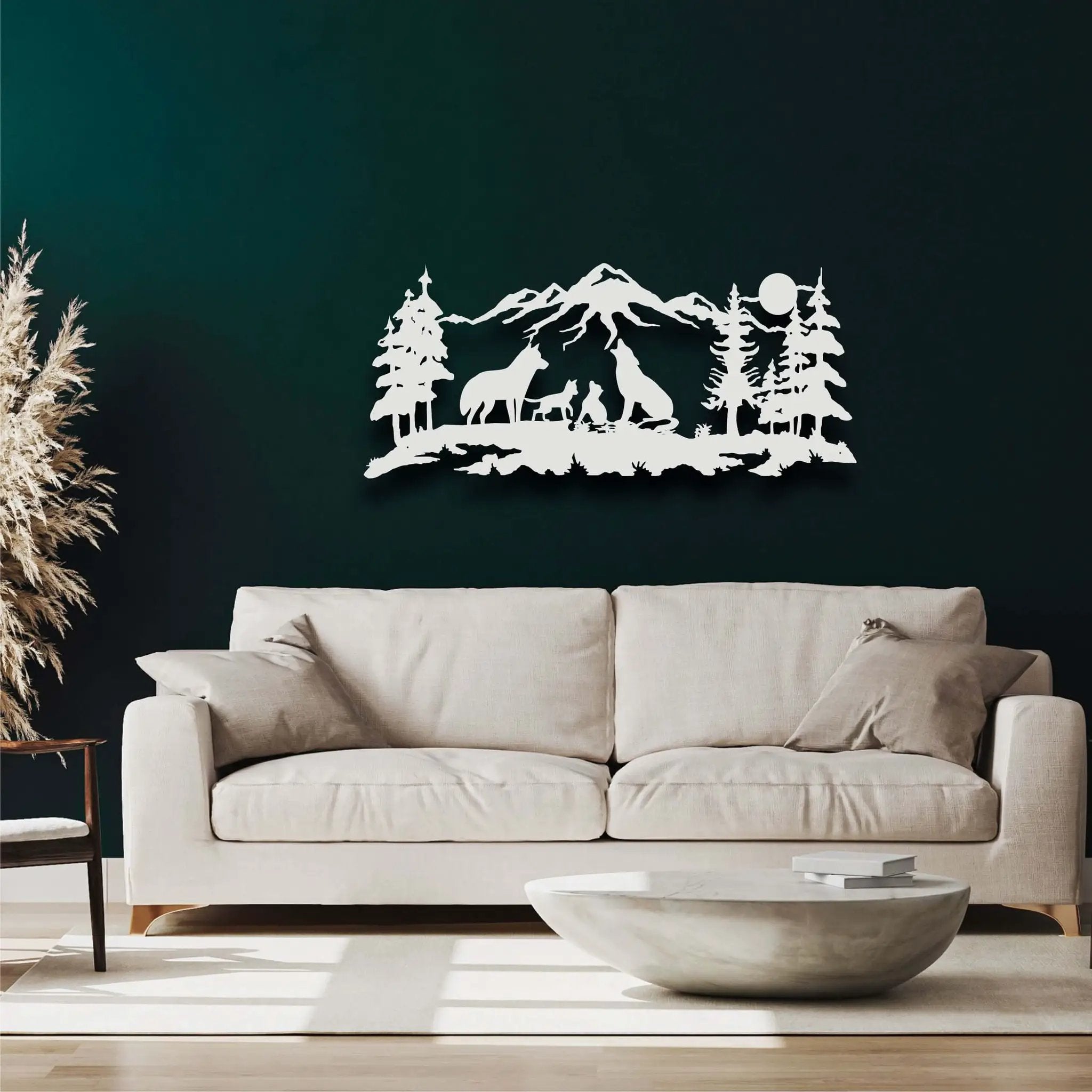 Wolf Family Metal Wall Art