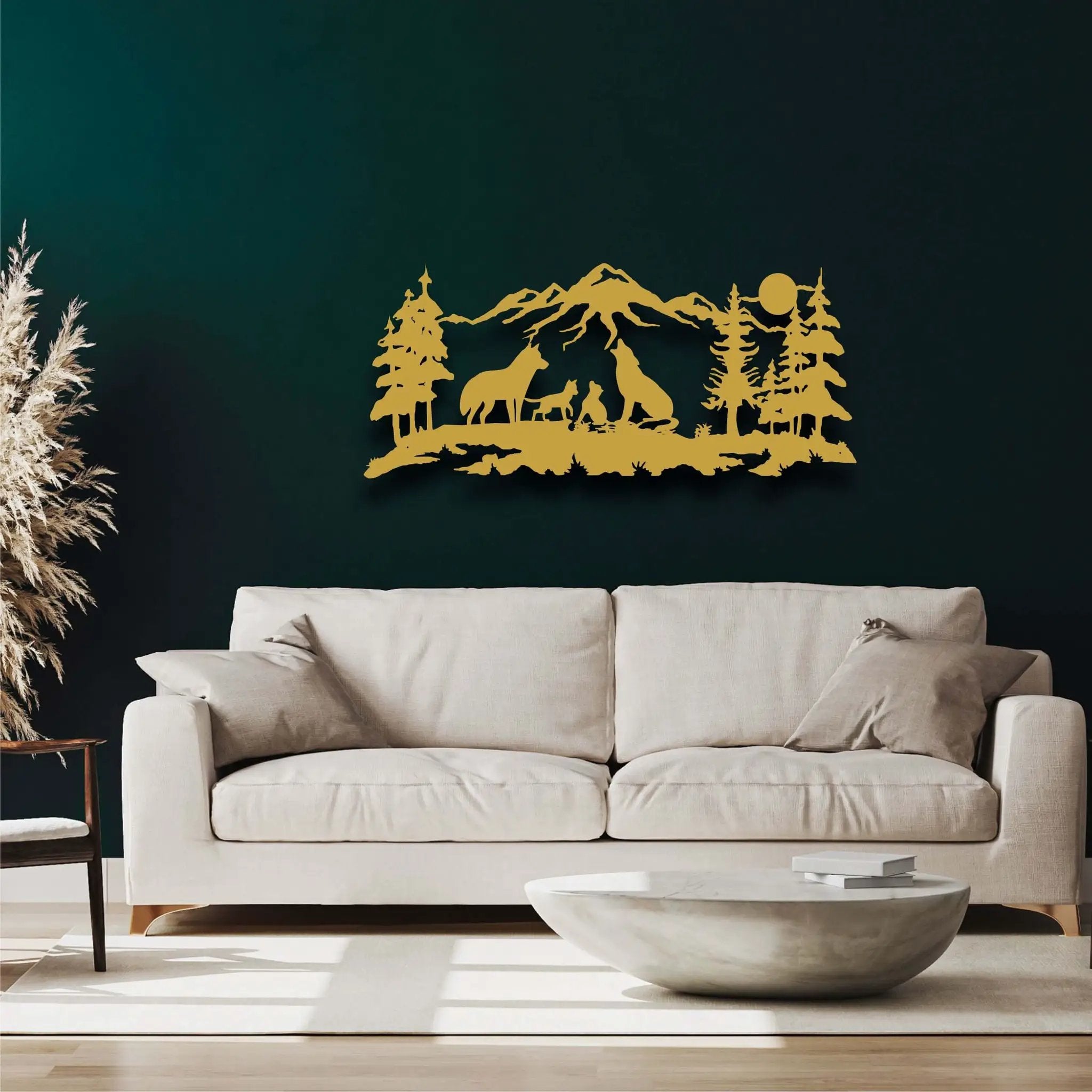 Wolf Family Metal Wall Art