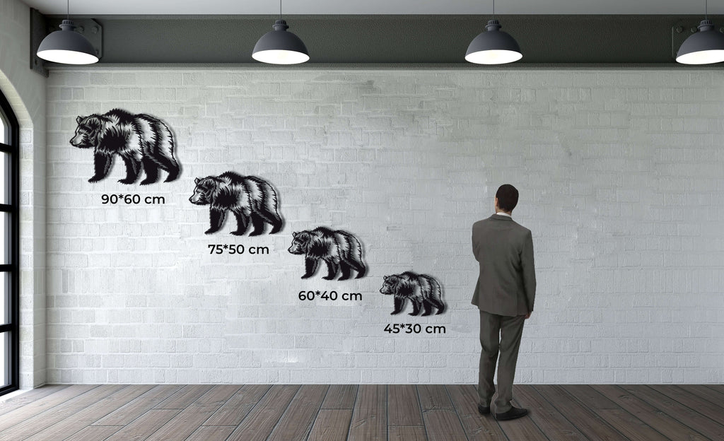 Bear Metal Wall Art