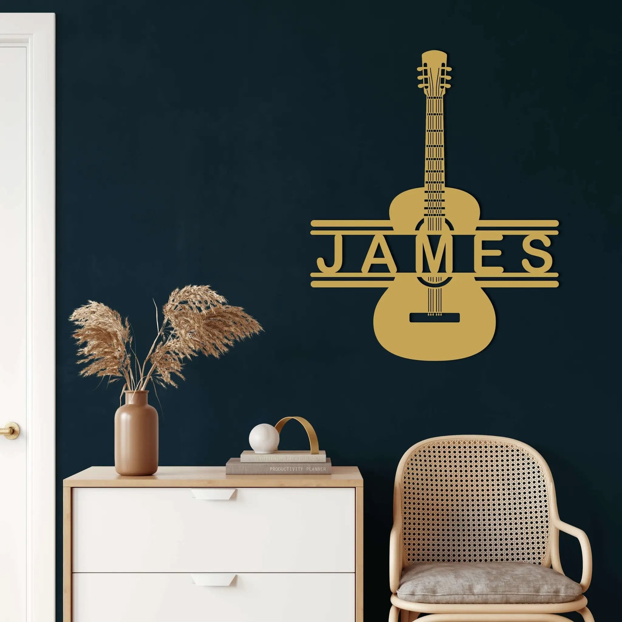 Personalized Guitar Metal Wall Art