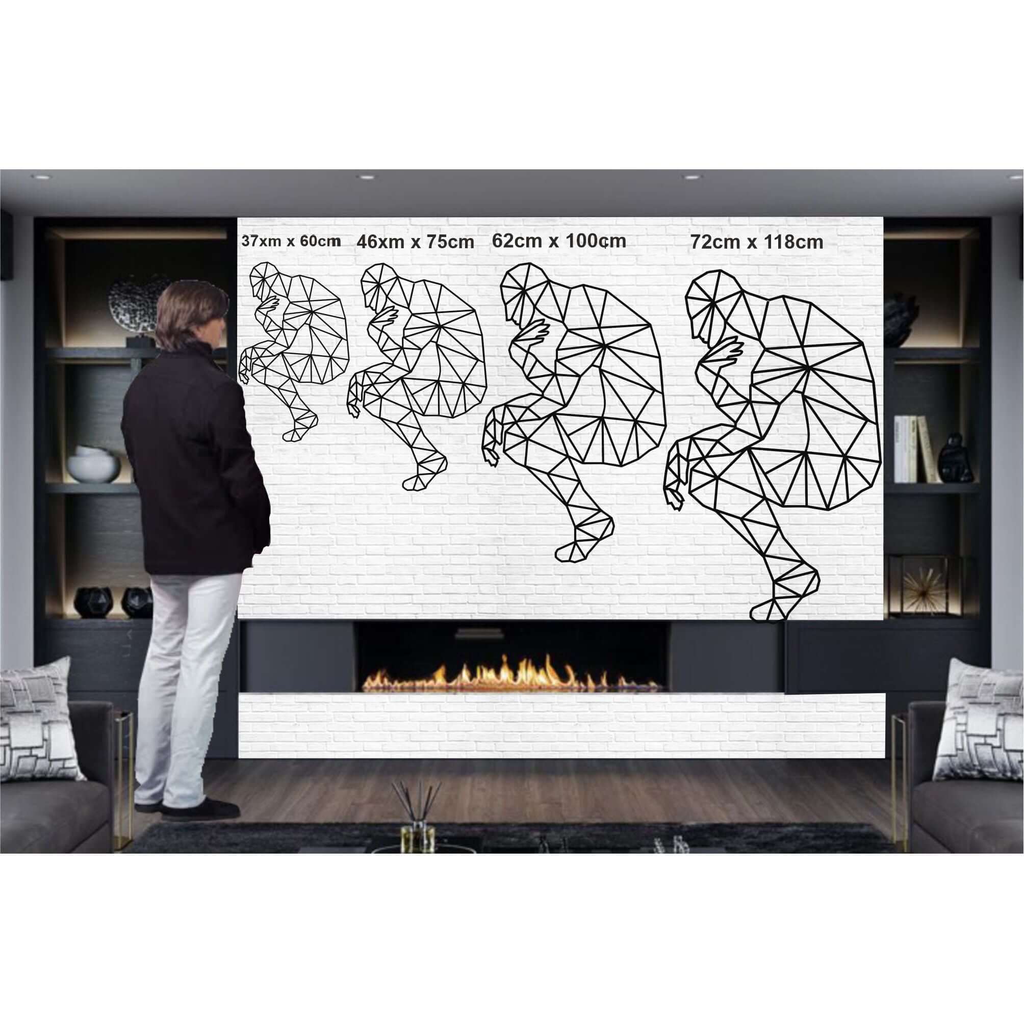 Thinking Man Metal Wall Art
