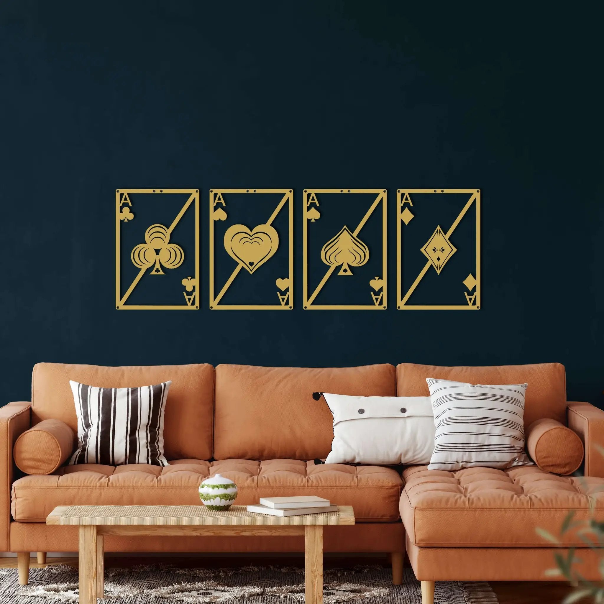 Set Of Ace Metal Wall Art