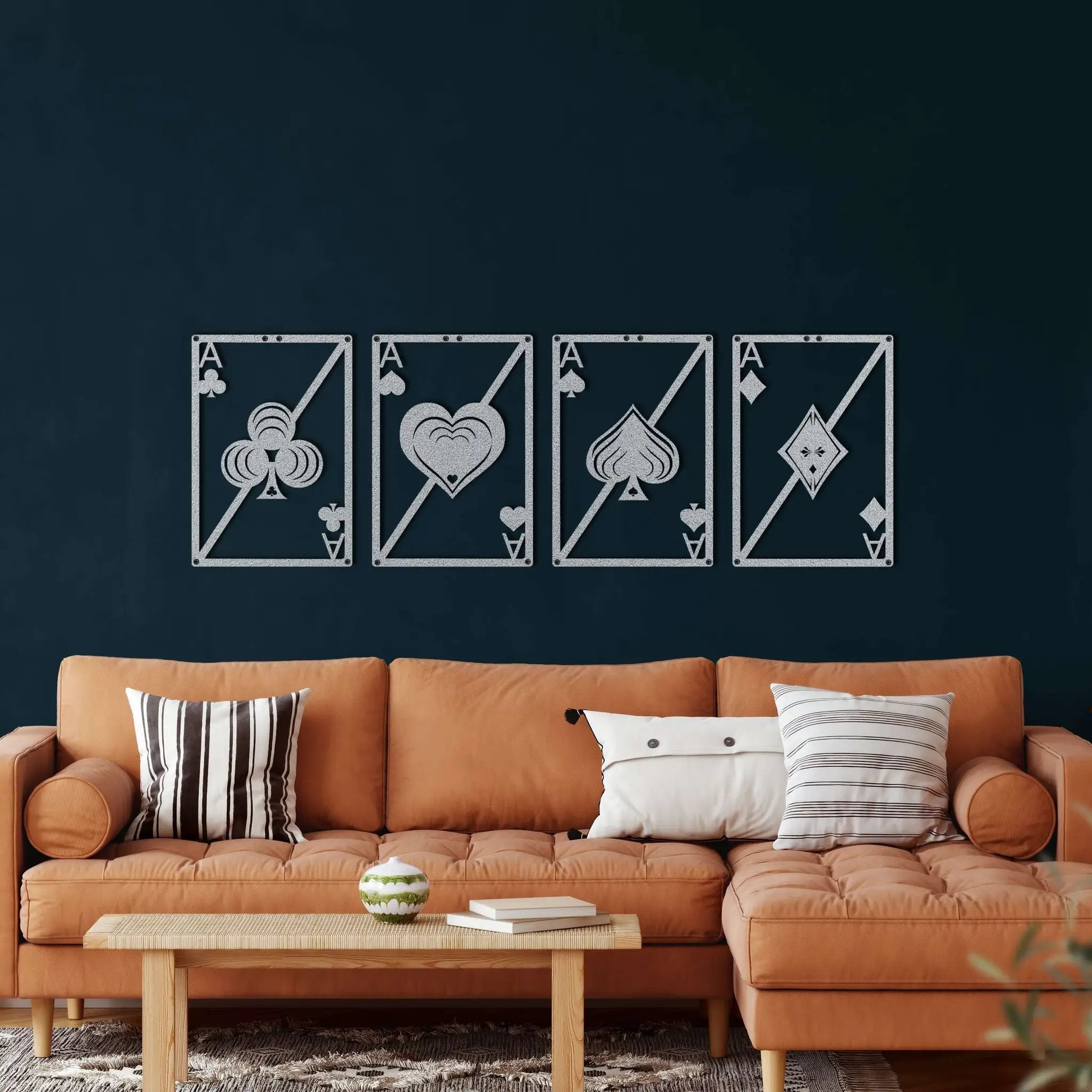 Set Of Ace Metal Wall Art