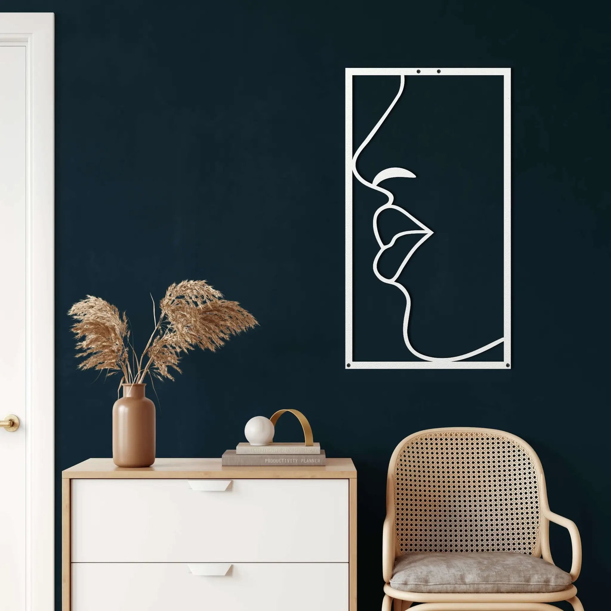 Lips Metal Wall Art
