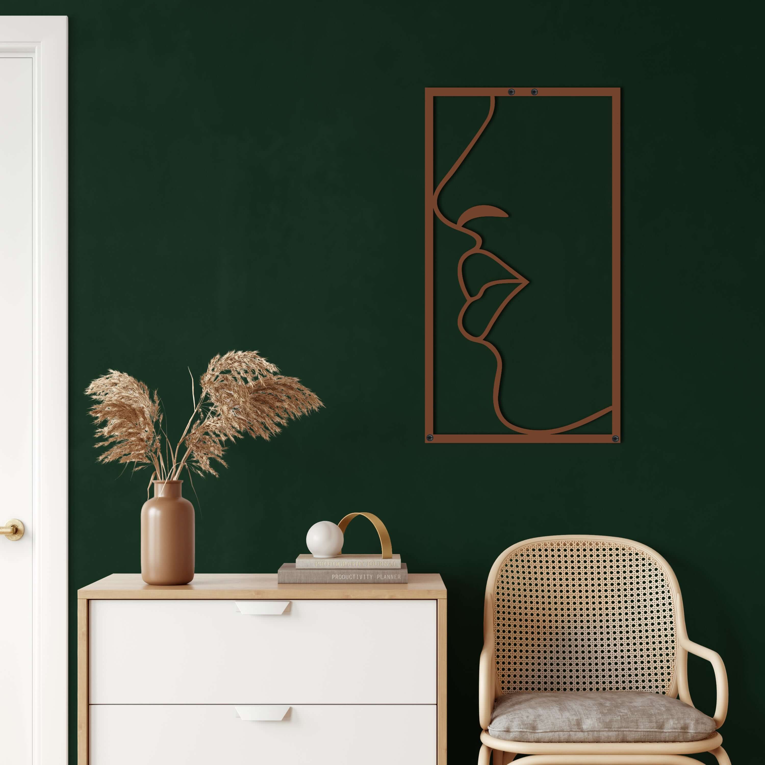 Lips Metal Wall Art