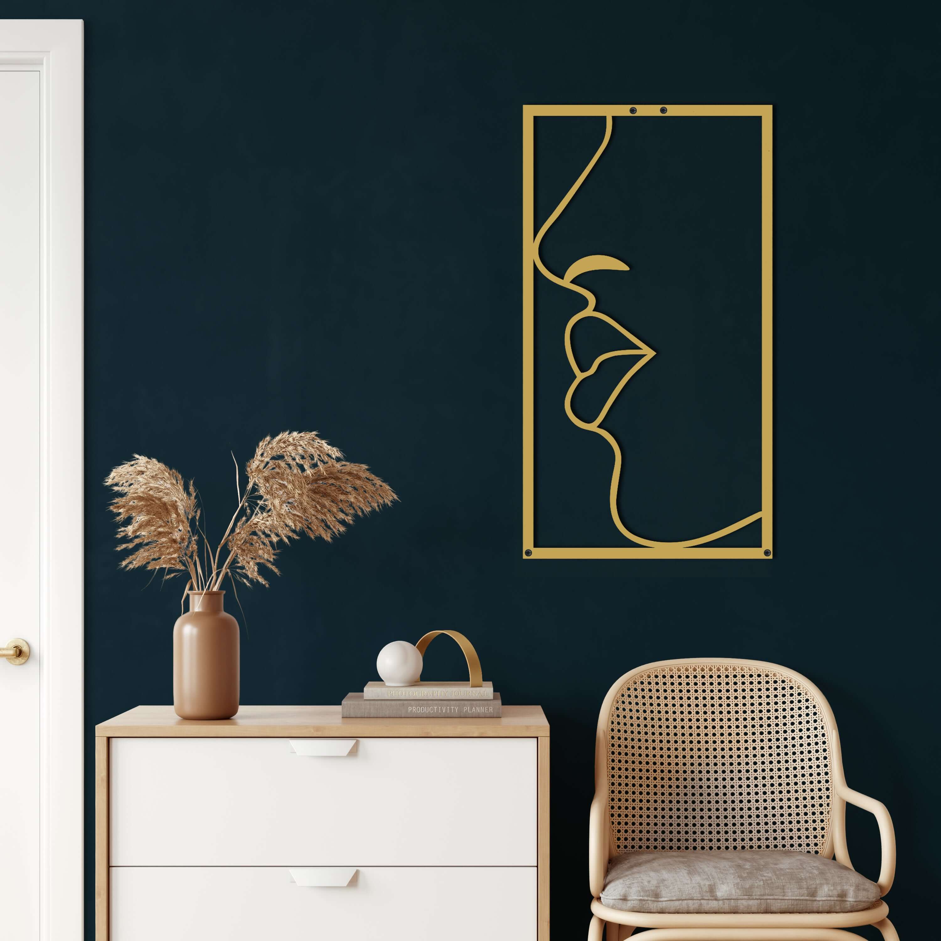 Lips Metal Wall Art