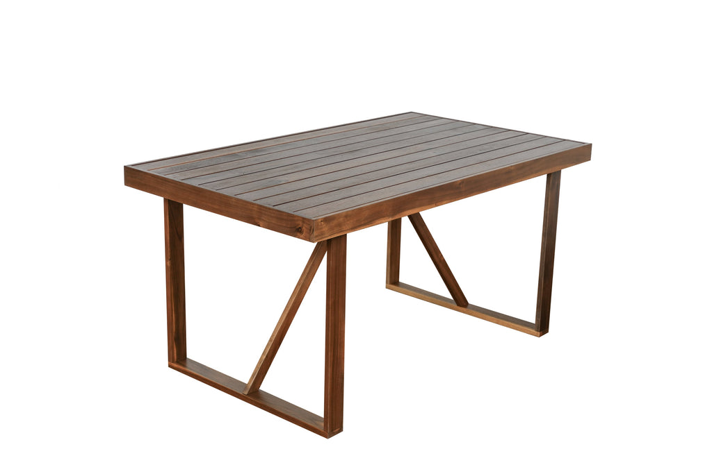 U_Style High-quality Acacia Wood Outdoor Table and Chair Set, Suitable for Patio, Balcony, Backyard