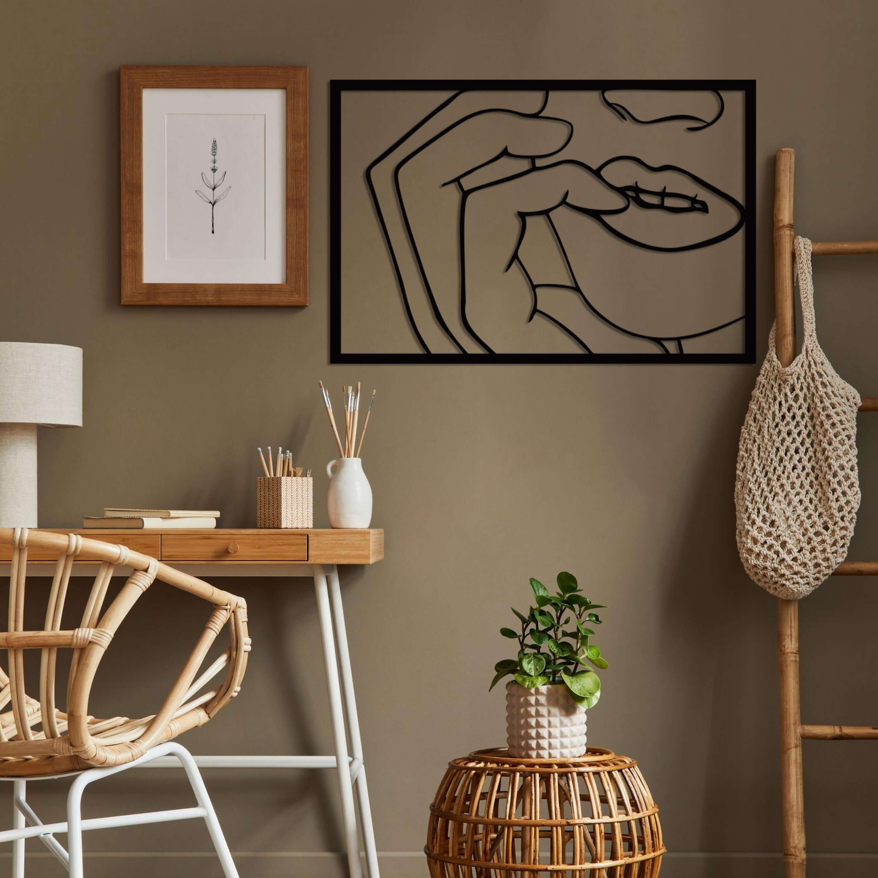Face Metal Wall Art