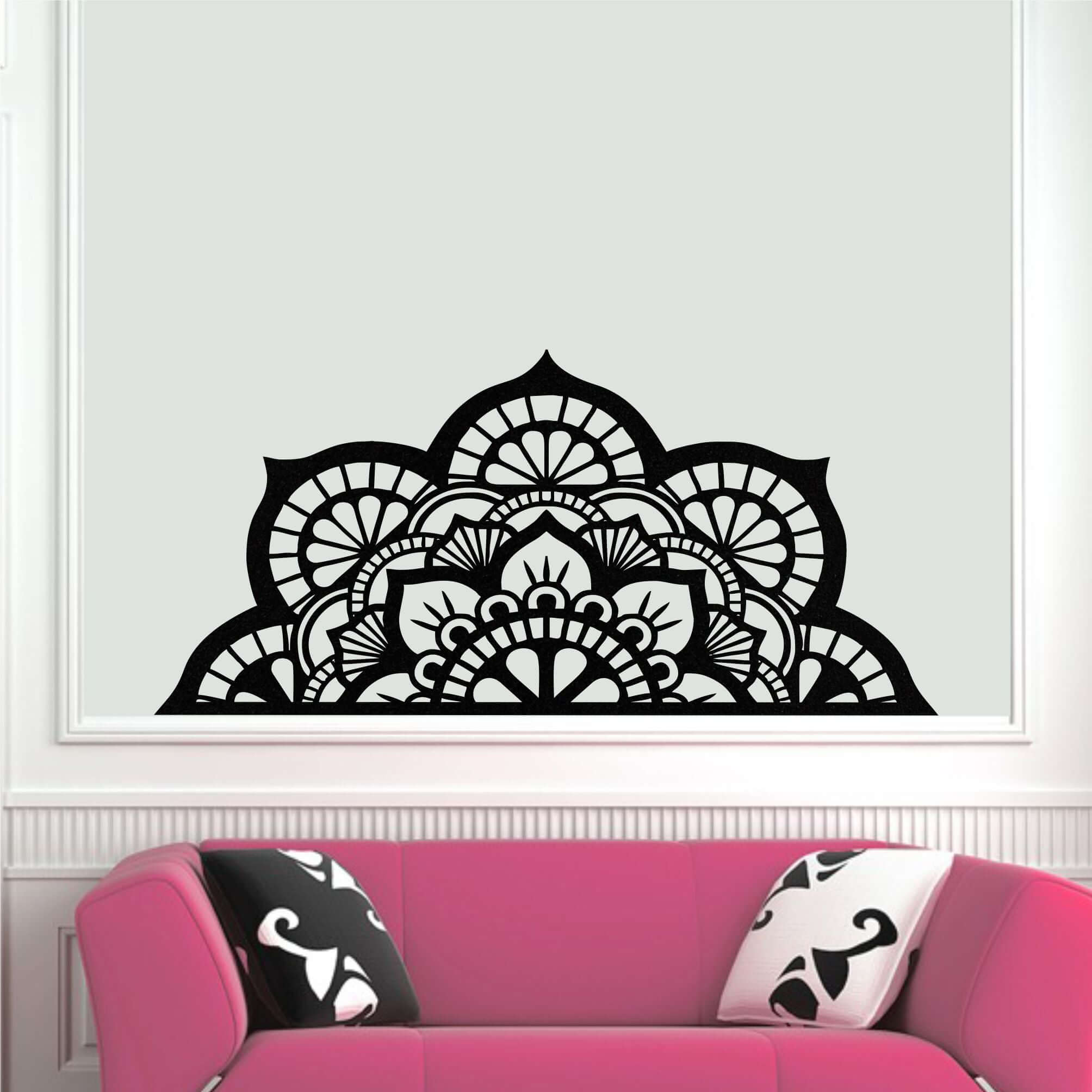Half Mandala Metal Wall Art
