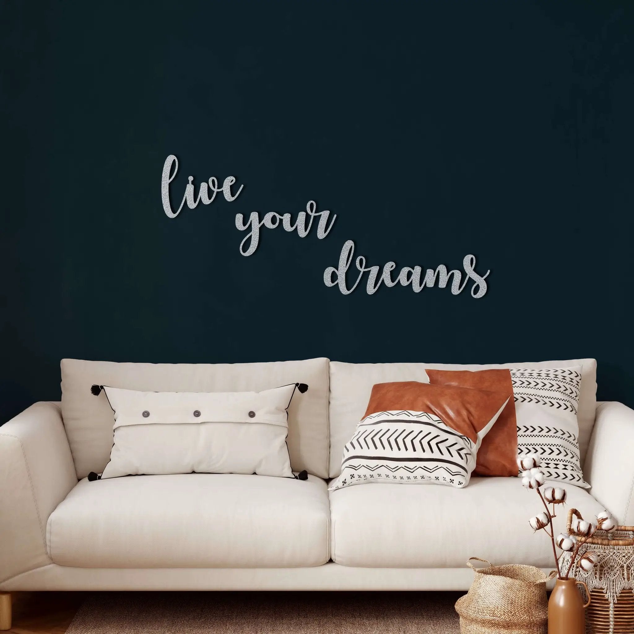 Live Your Dreams Metal Wall Art