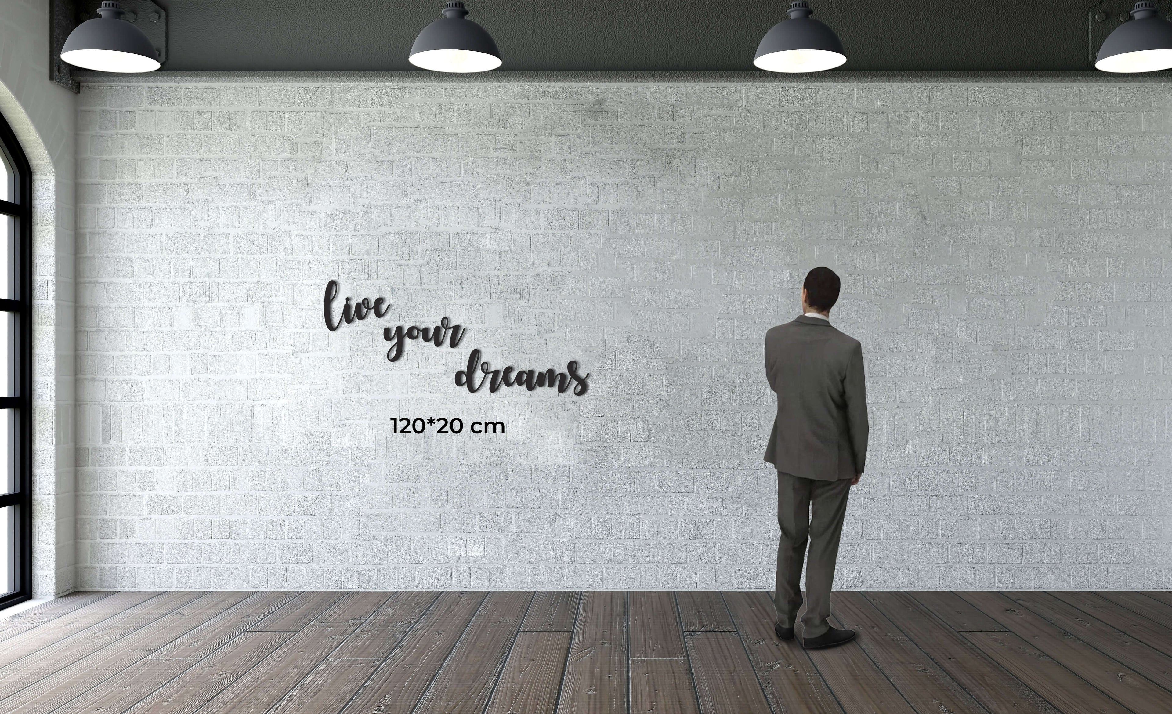 Live Your Dreams Metal Wall Art