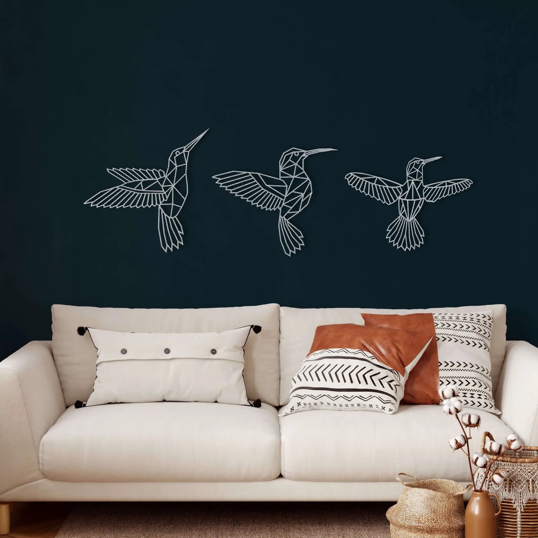 Bee Birds Metal Wall Art