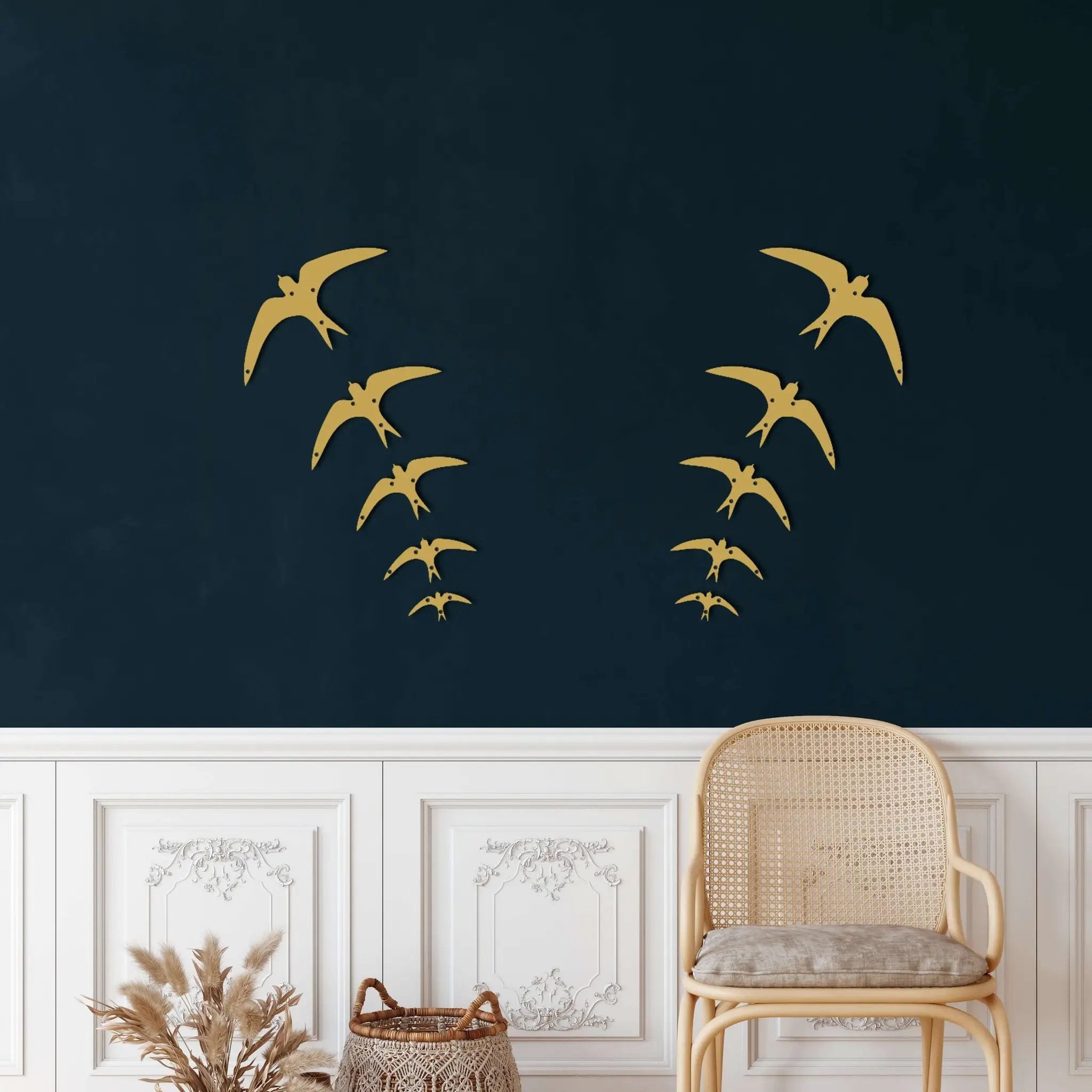 Swallow Birds Metal Wall Art