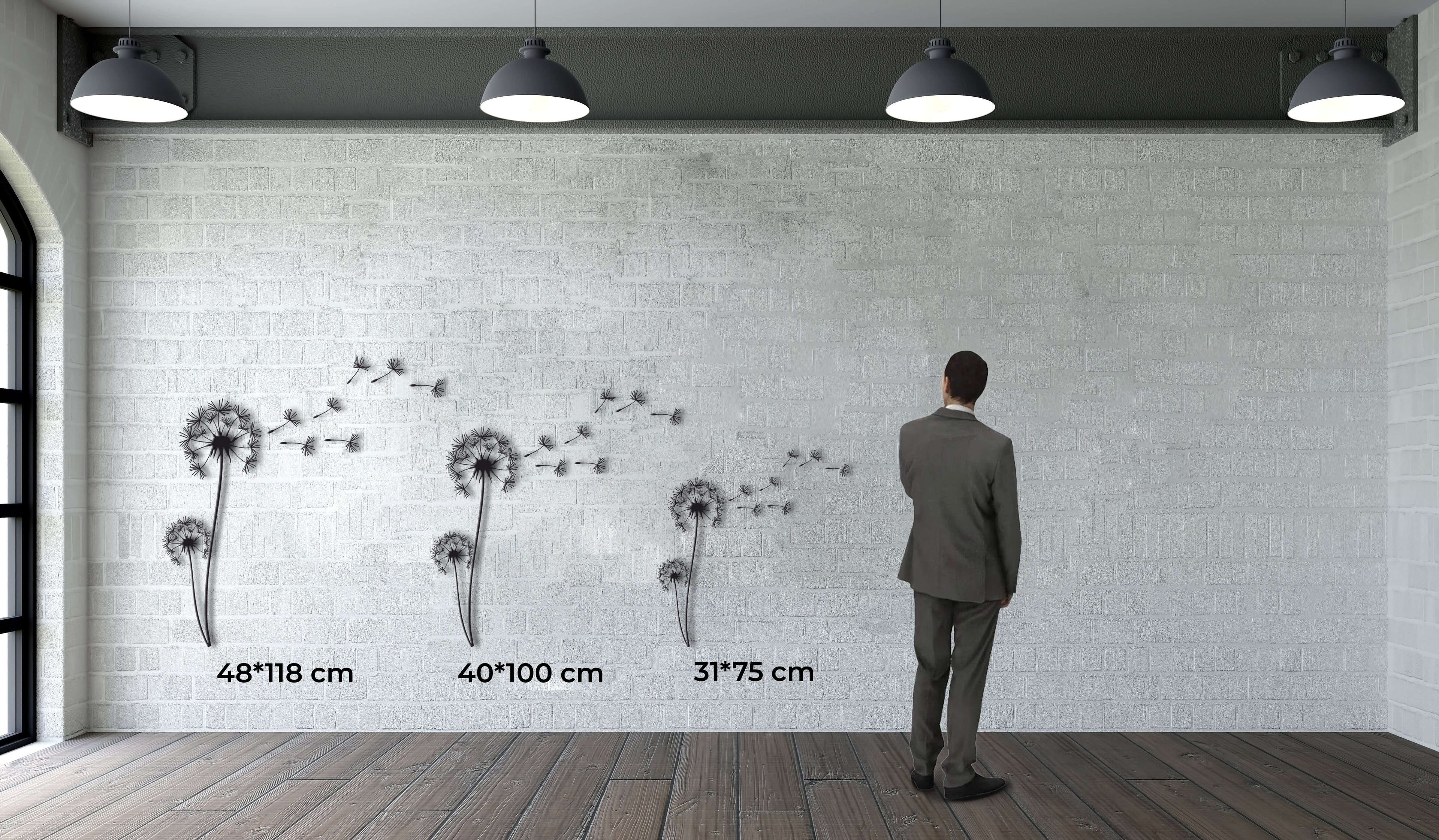 Dandelion Metal Wall Art