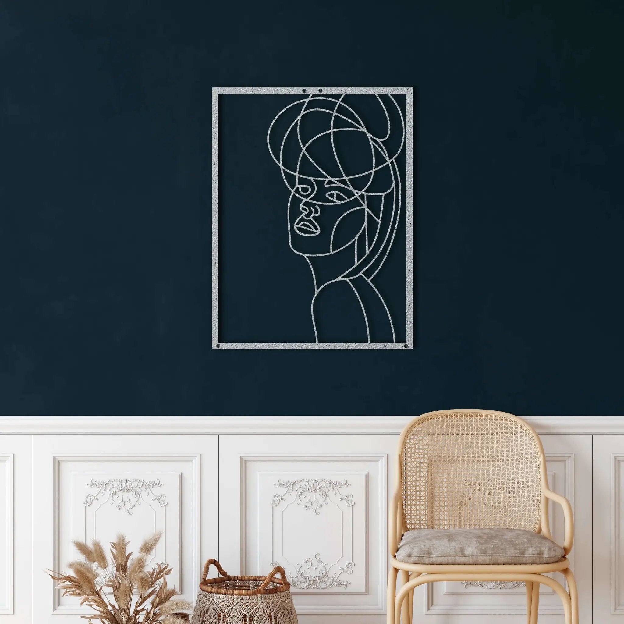 Women Silhouette Metal Wall Art