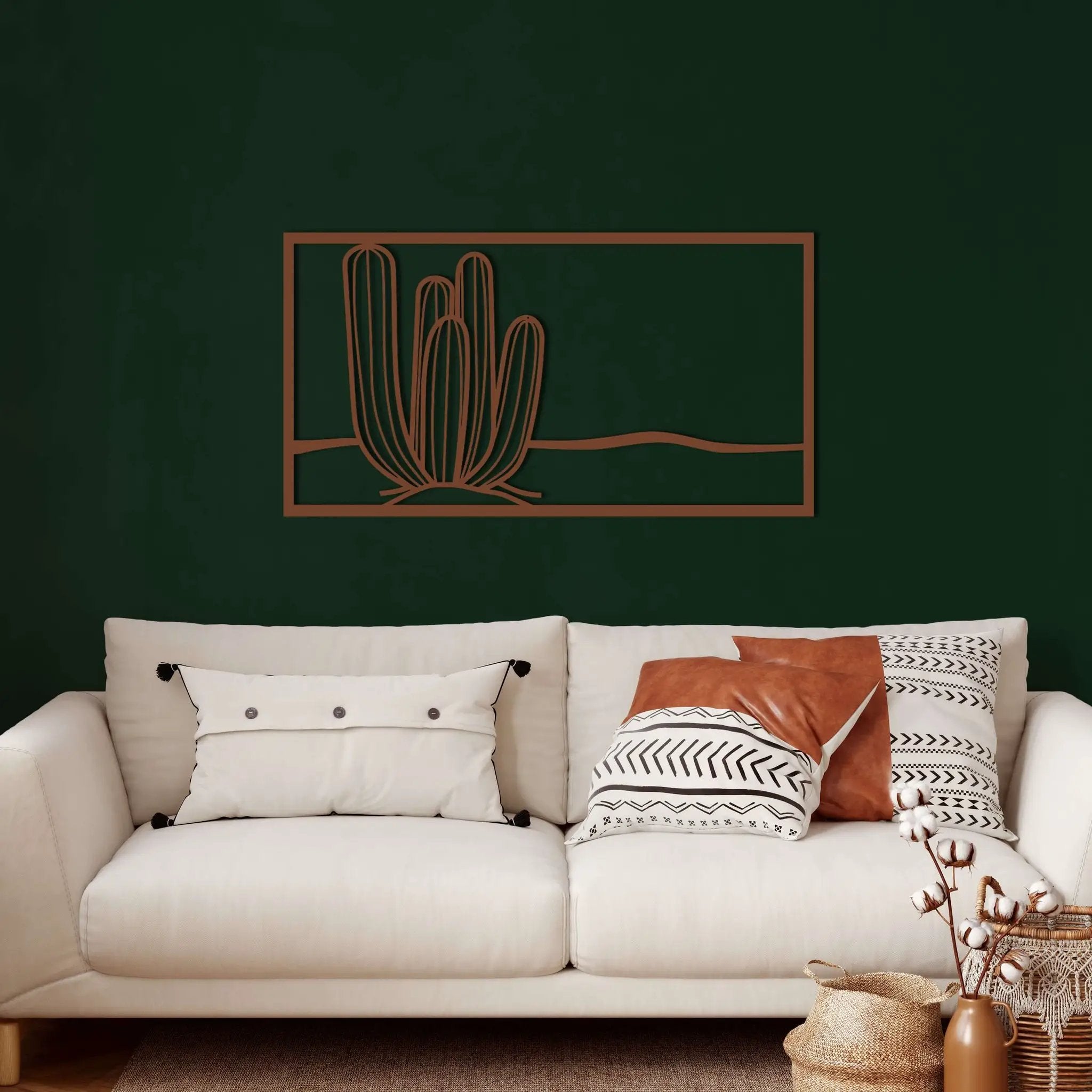 Cactus Metal Wall Art