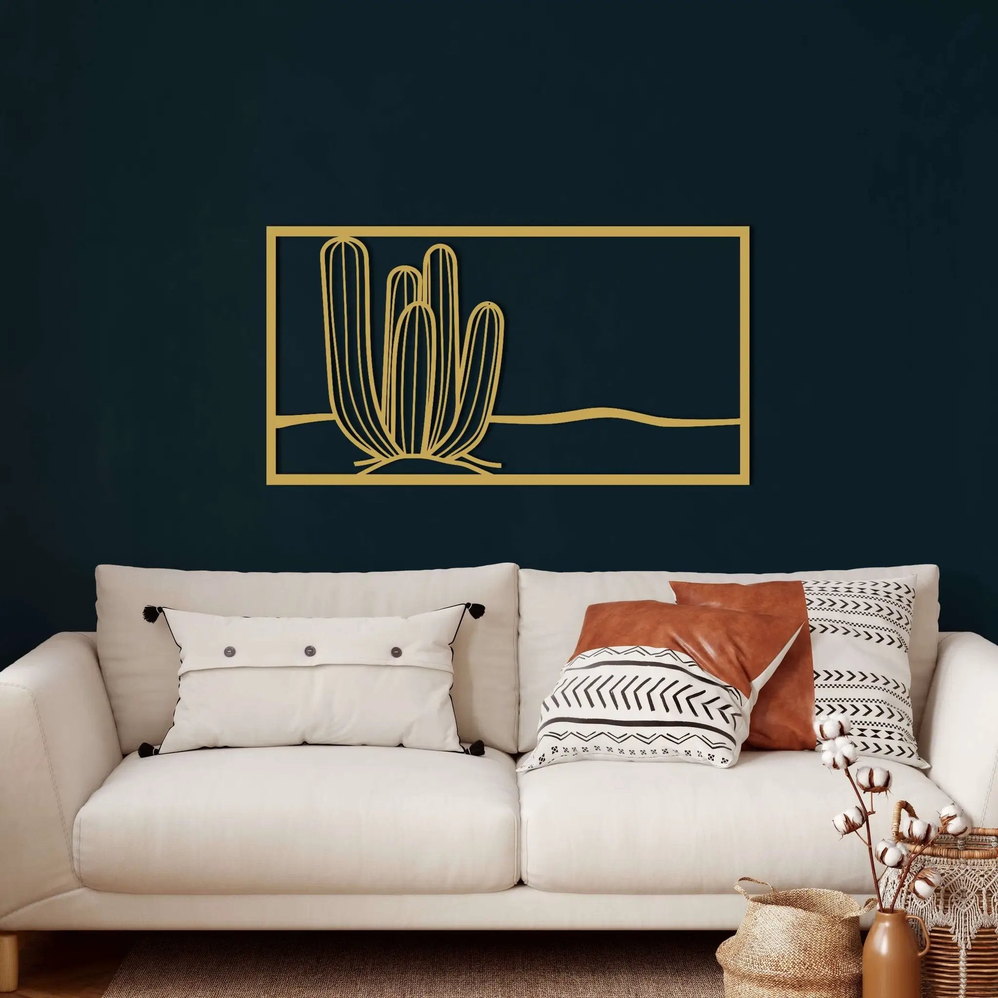 Cactus Metal Wall Art