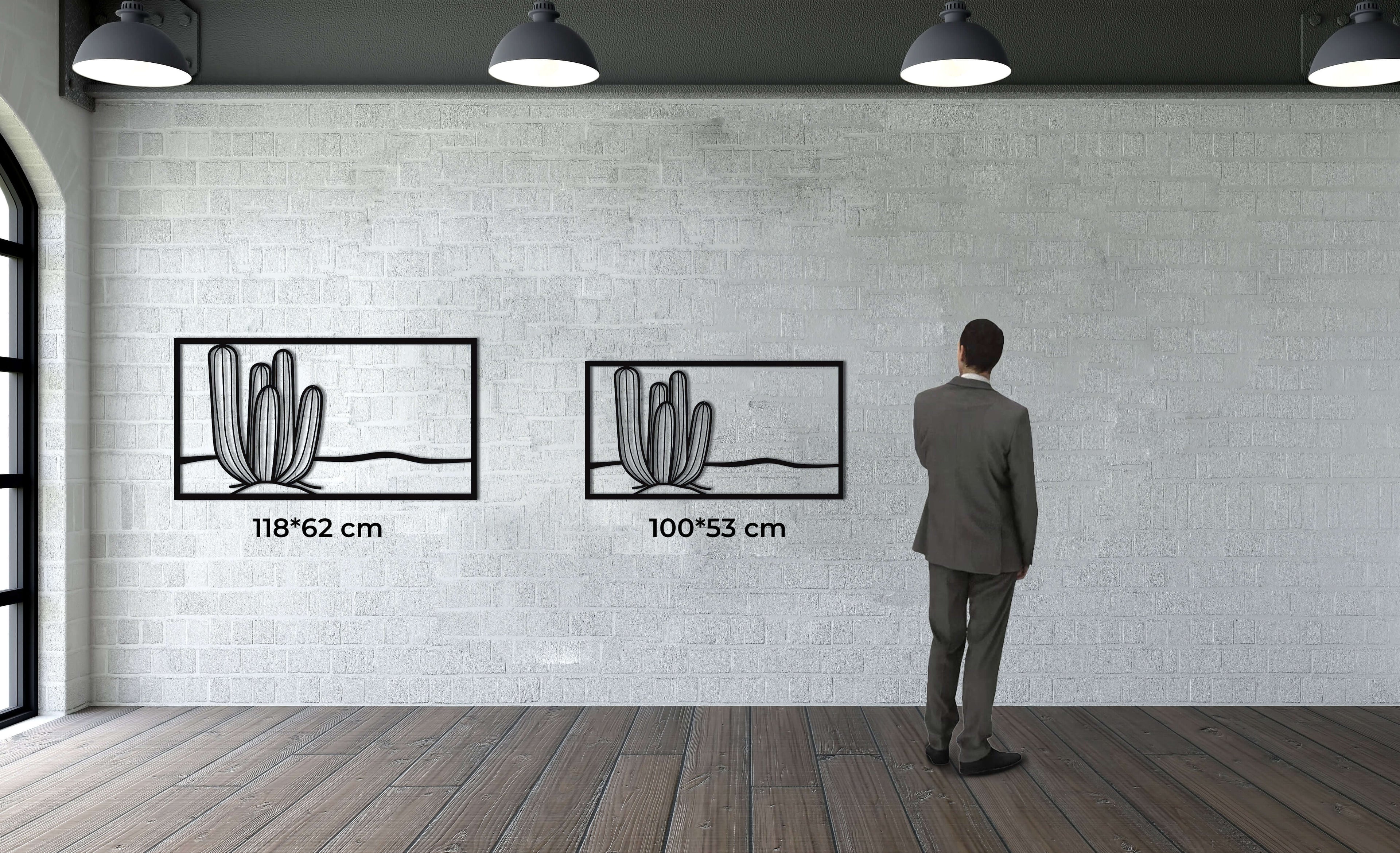 Cactus Metal Wall Art