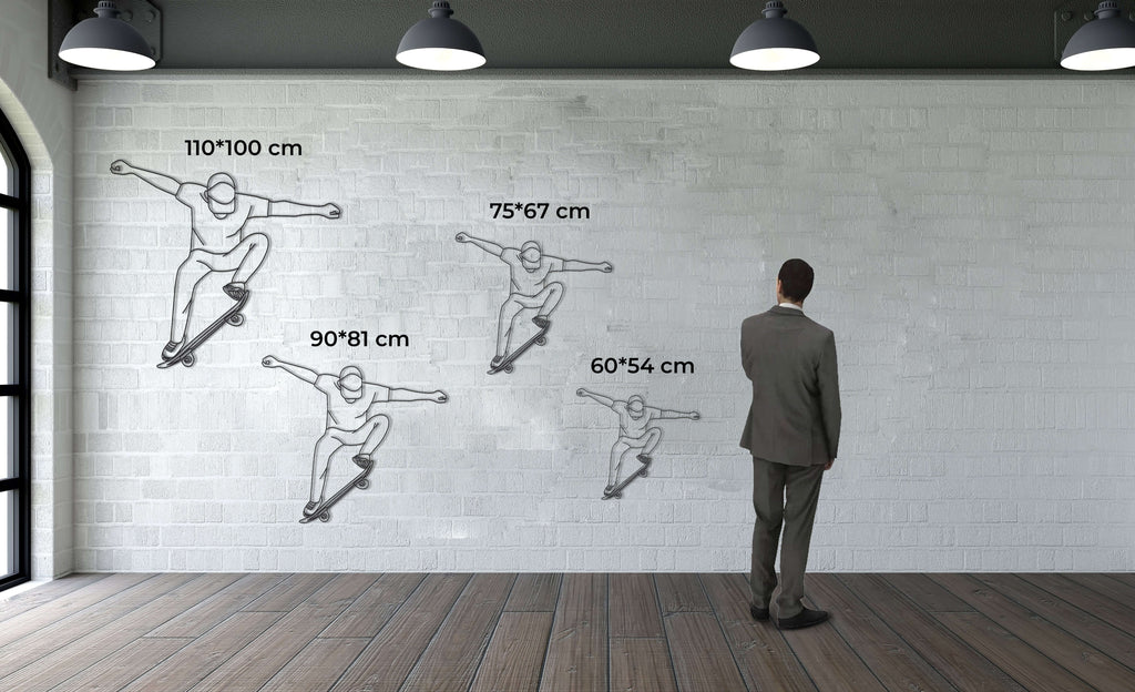 Skateboard Metal Wall Art