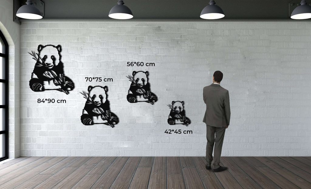 Panda Metal Wall Art