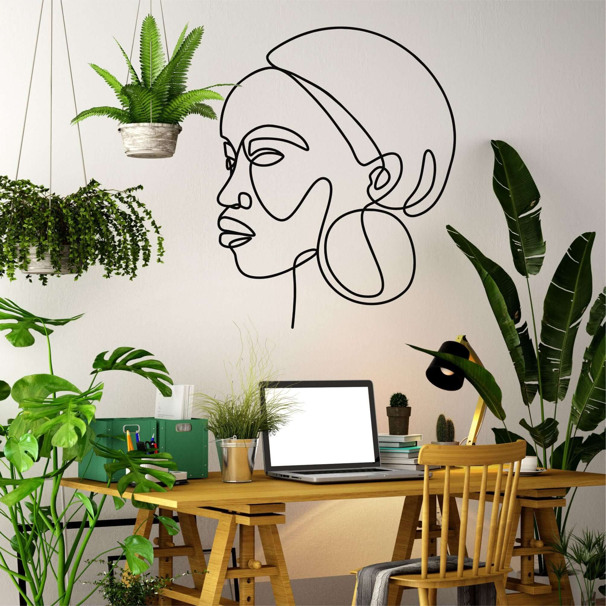 Woman Metal Wall Art