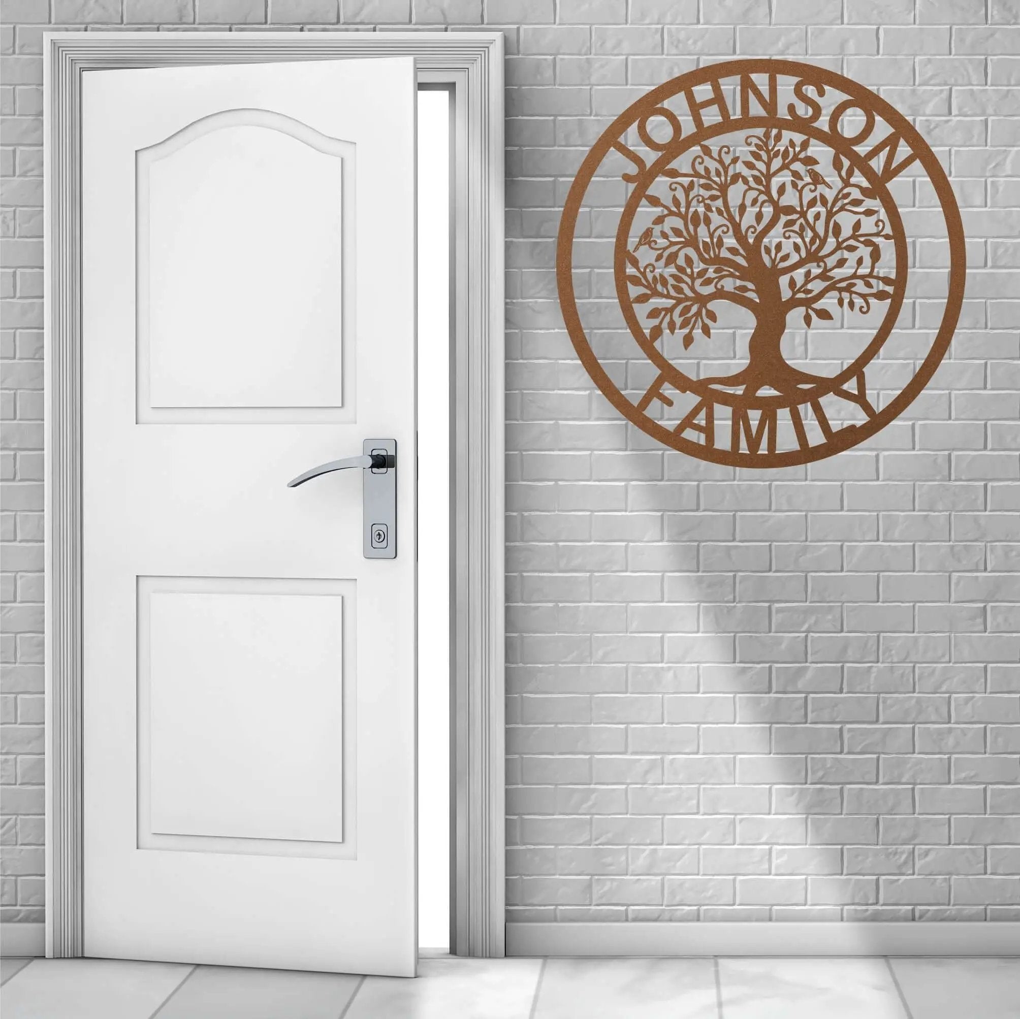 Family Tree Personalized Metal Wall Art
