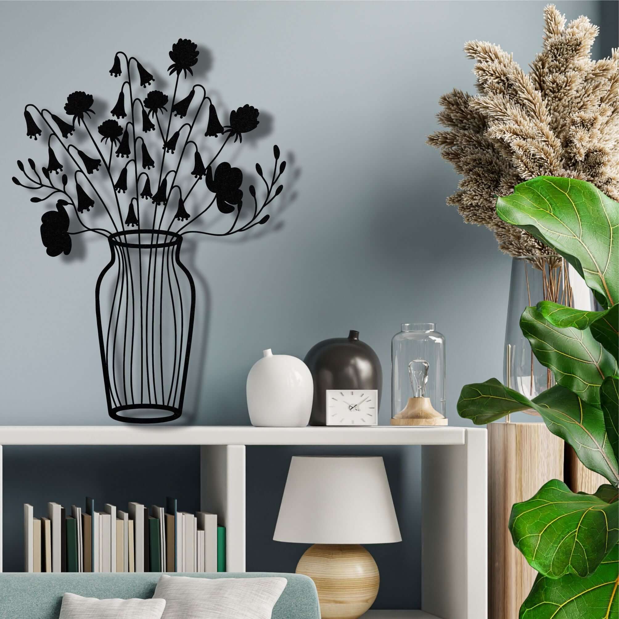 Vase Metal Wall Decor