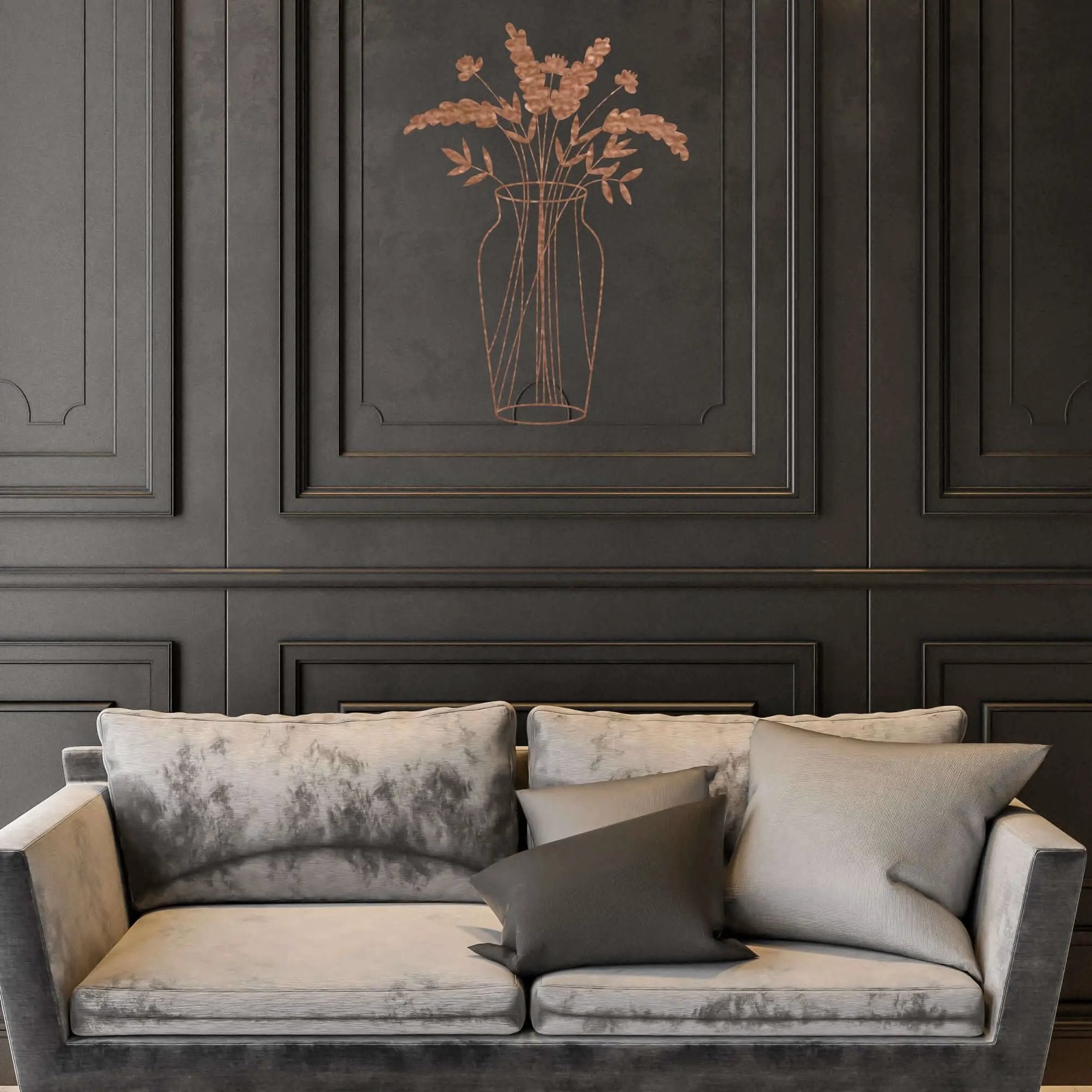 Vase Metal Wall Decor
