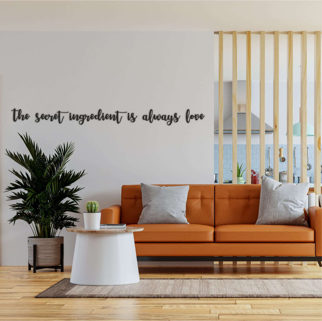The Secret Ingredient Is Always Love Metal Wall Art