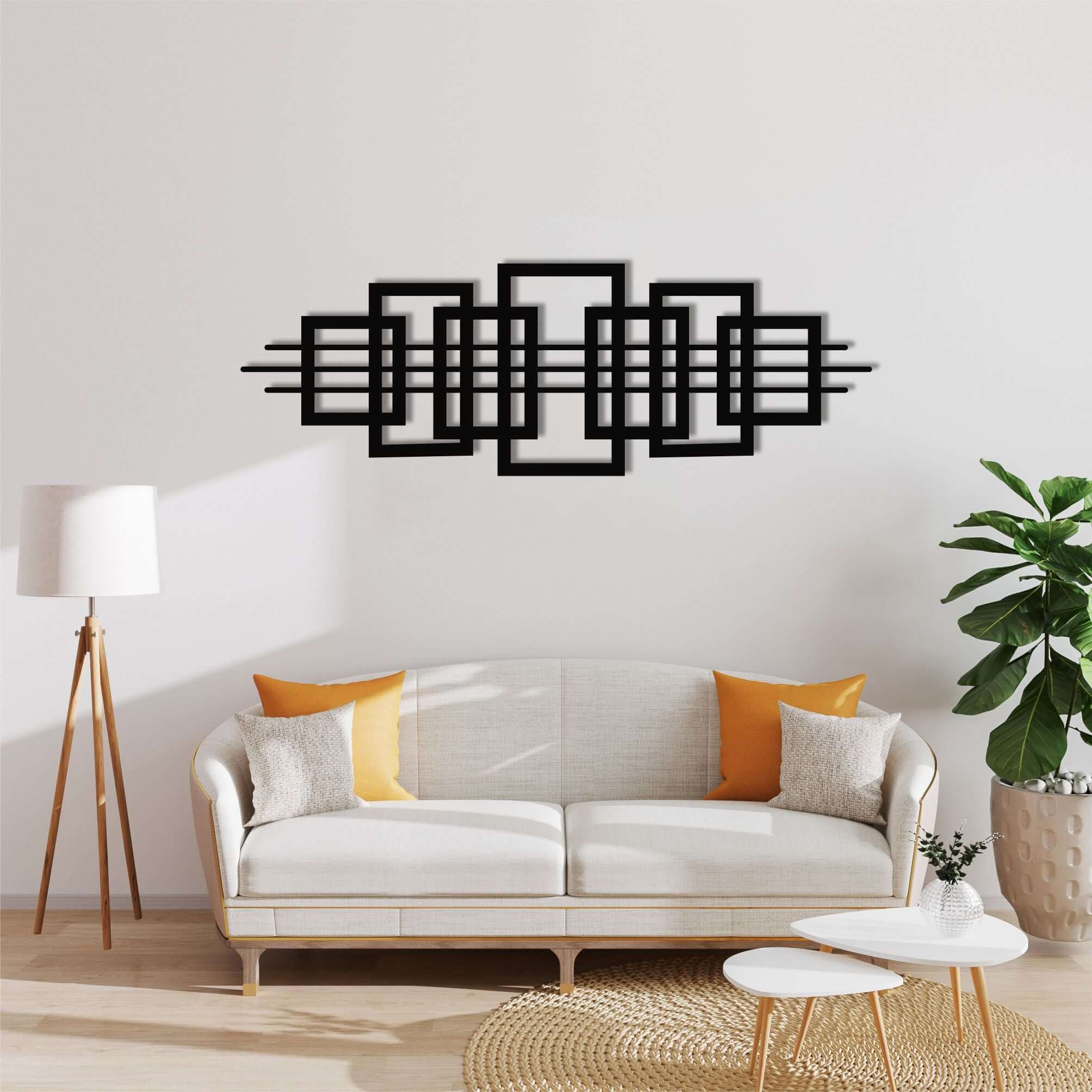 Squares Metal Wall Art