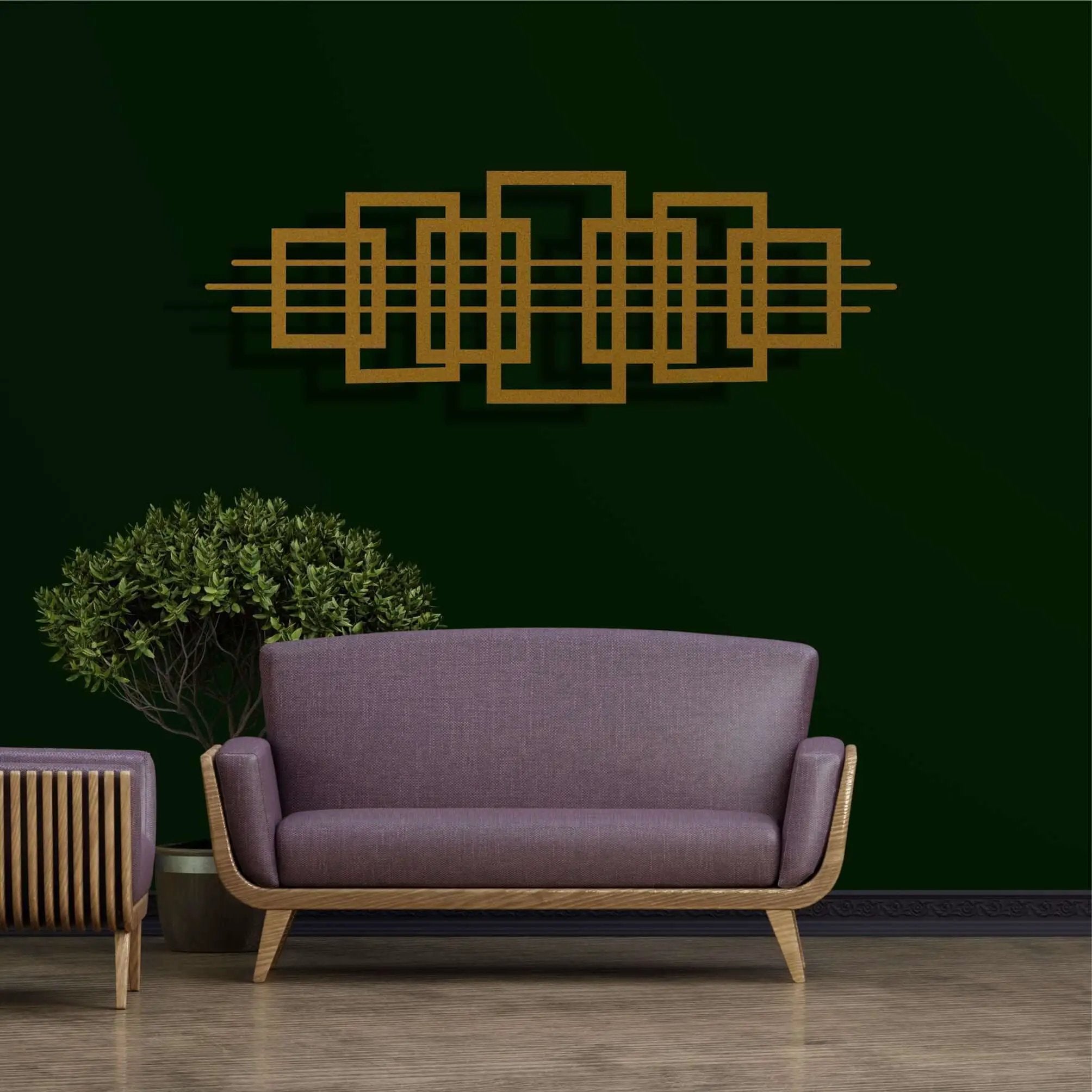 Squares Metal Wall Art