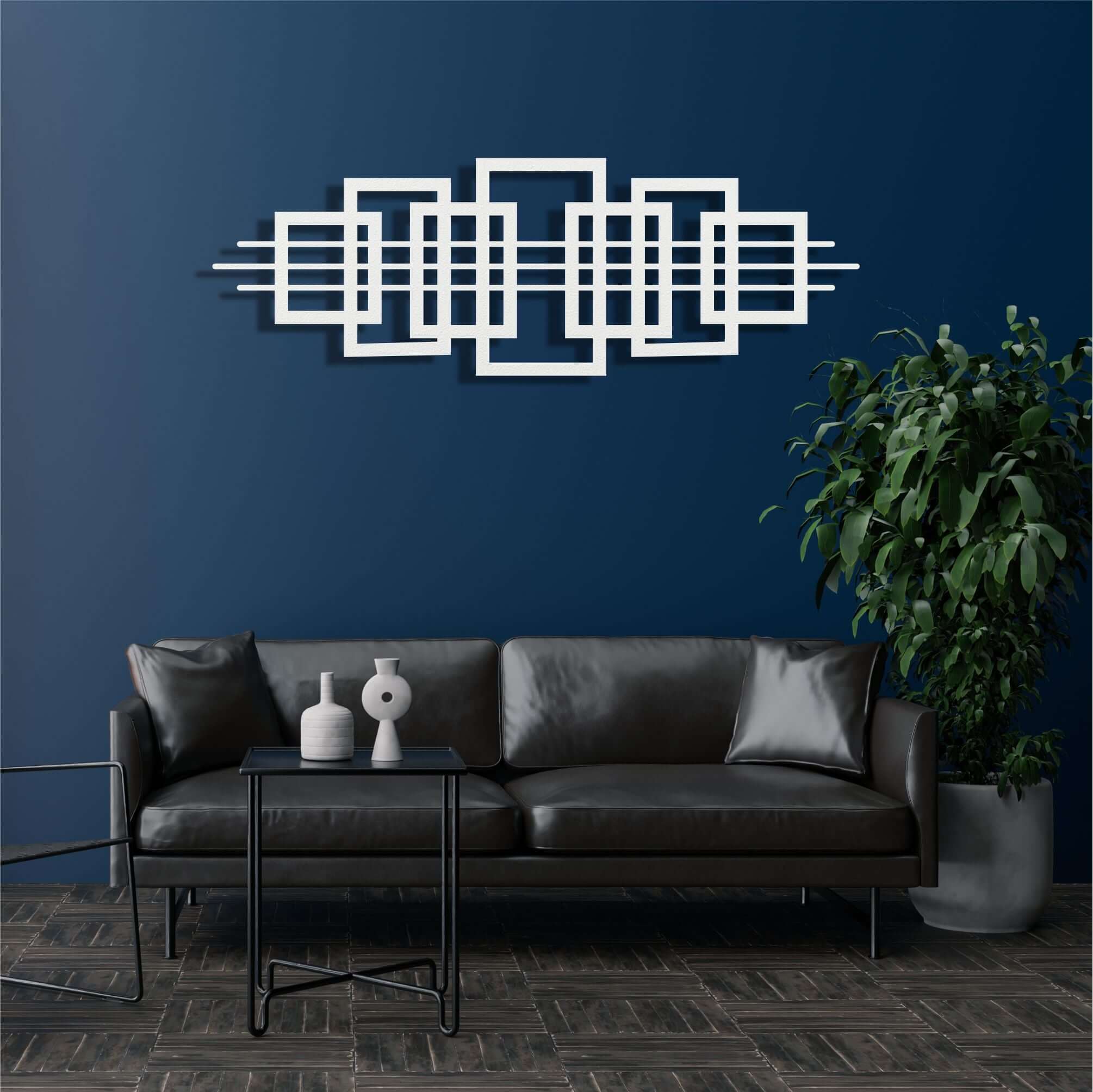Squares Metal Wall Art