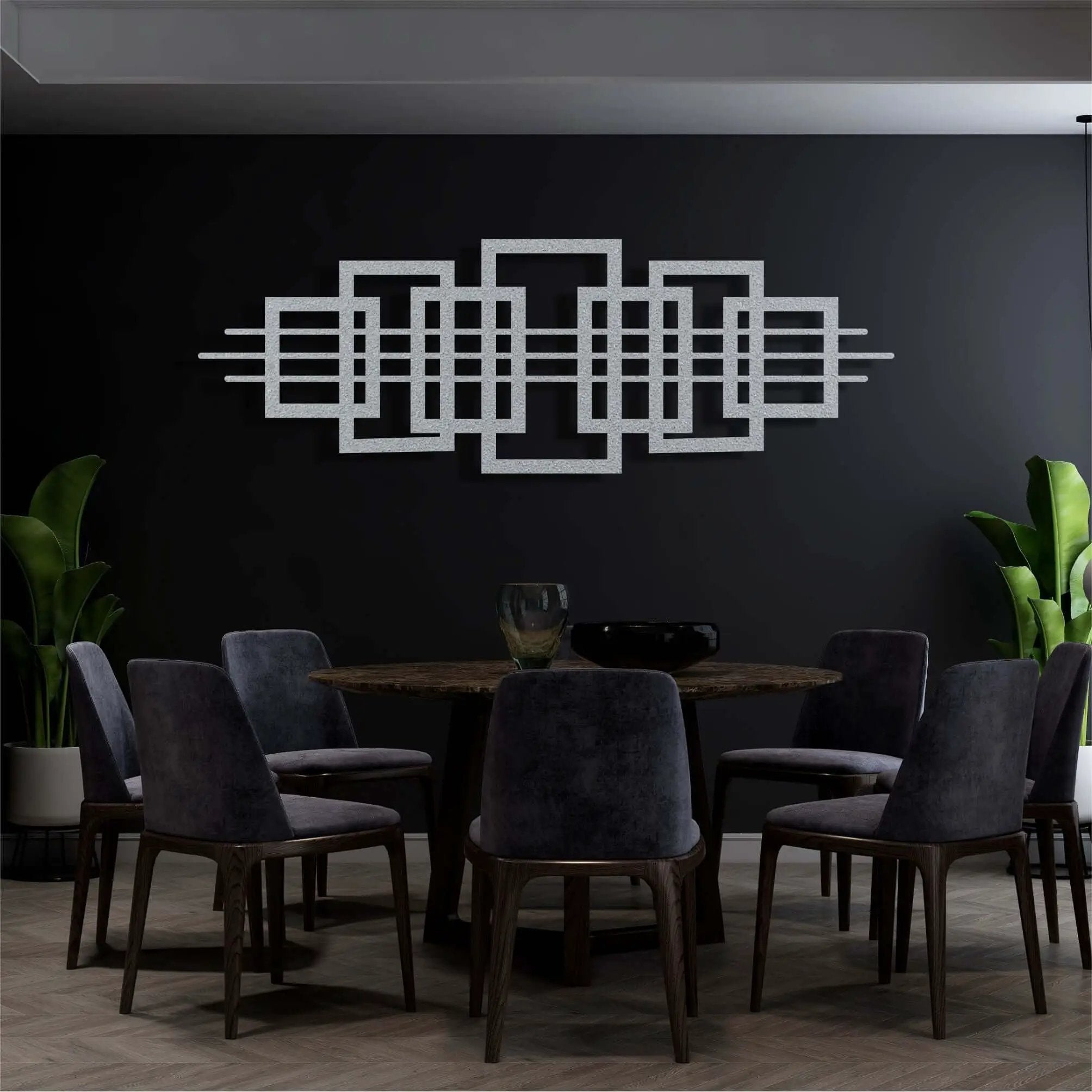 Squares Metal Wall Art