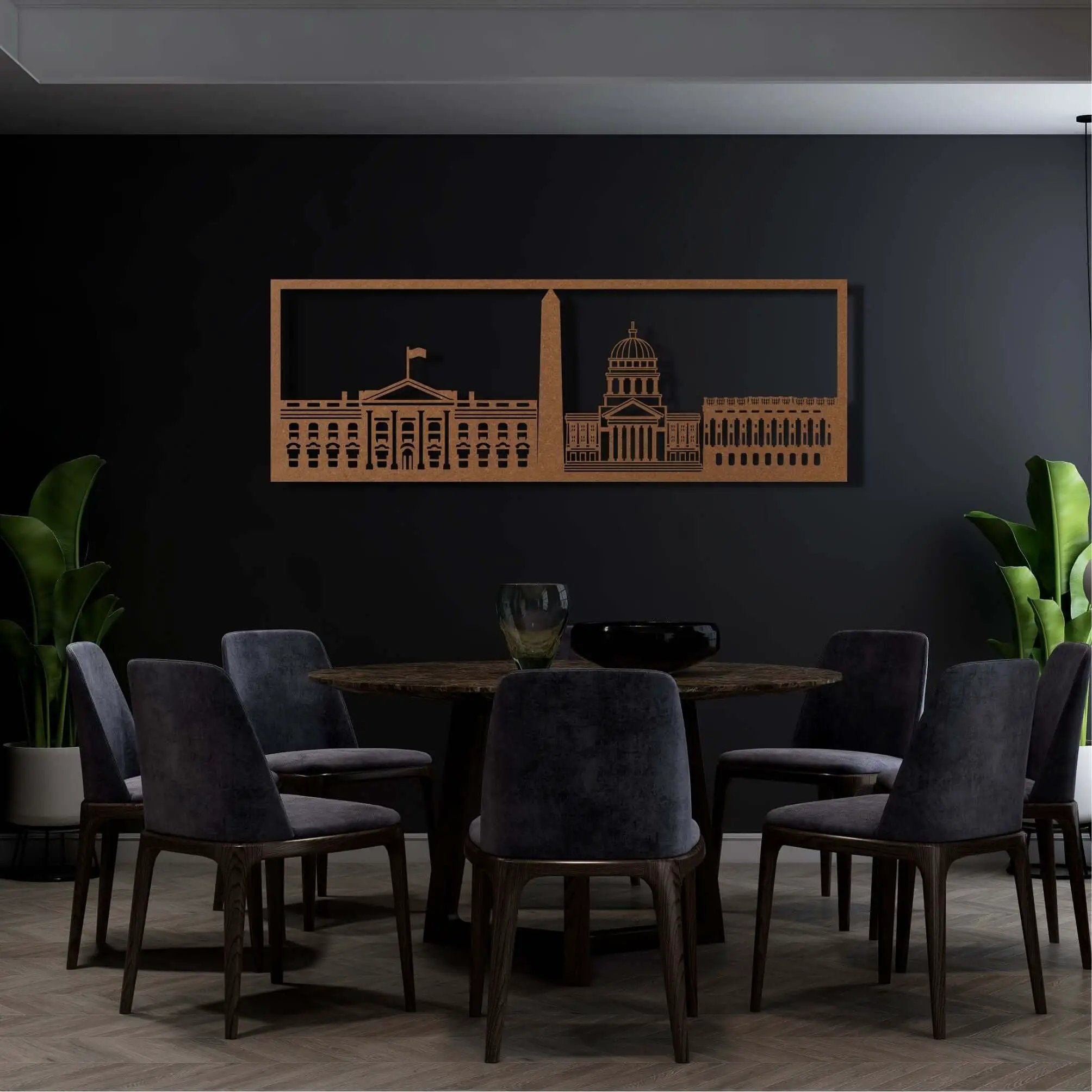 Washington DC Metal Wall Art