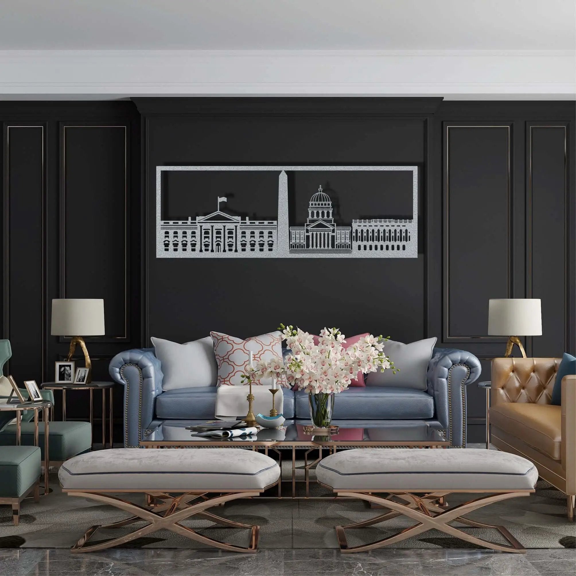 Washington DC Metal Wall Art