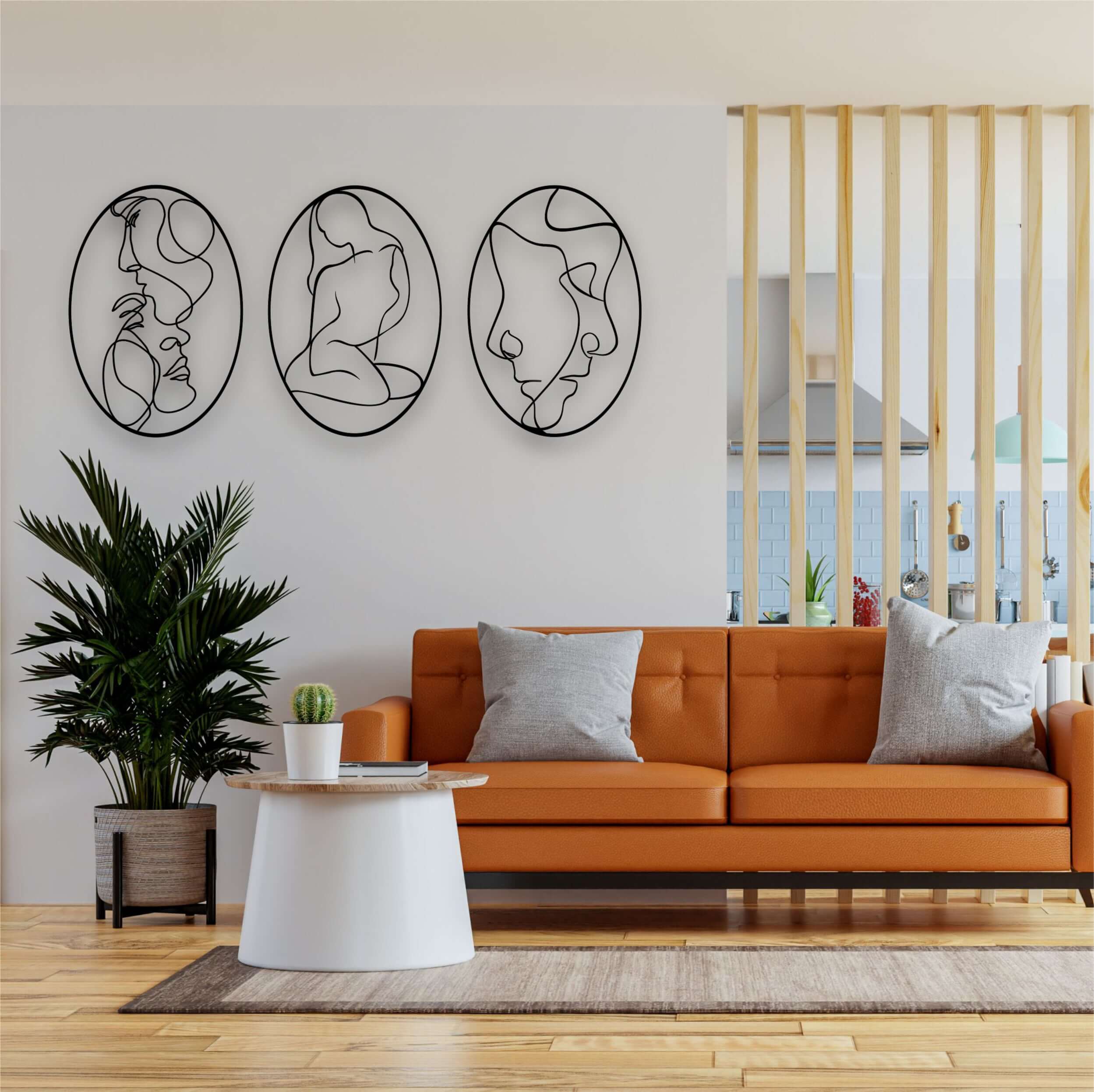 Faces Metal Wall Art