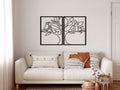 Cat Family Panel Metal Wall Art